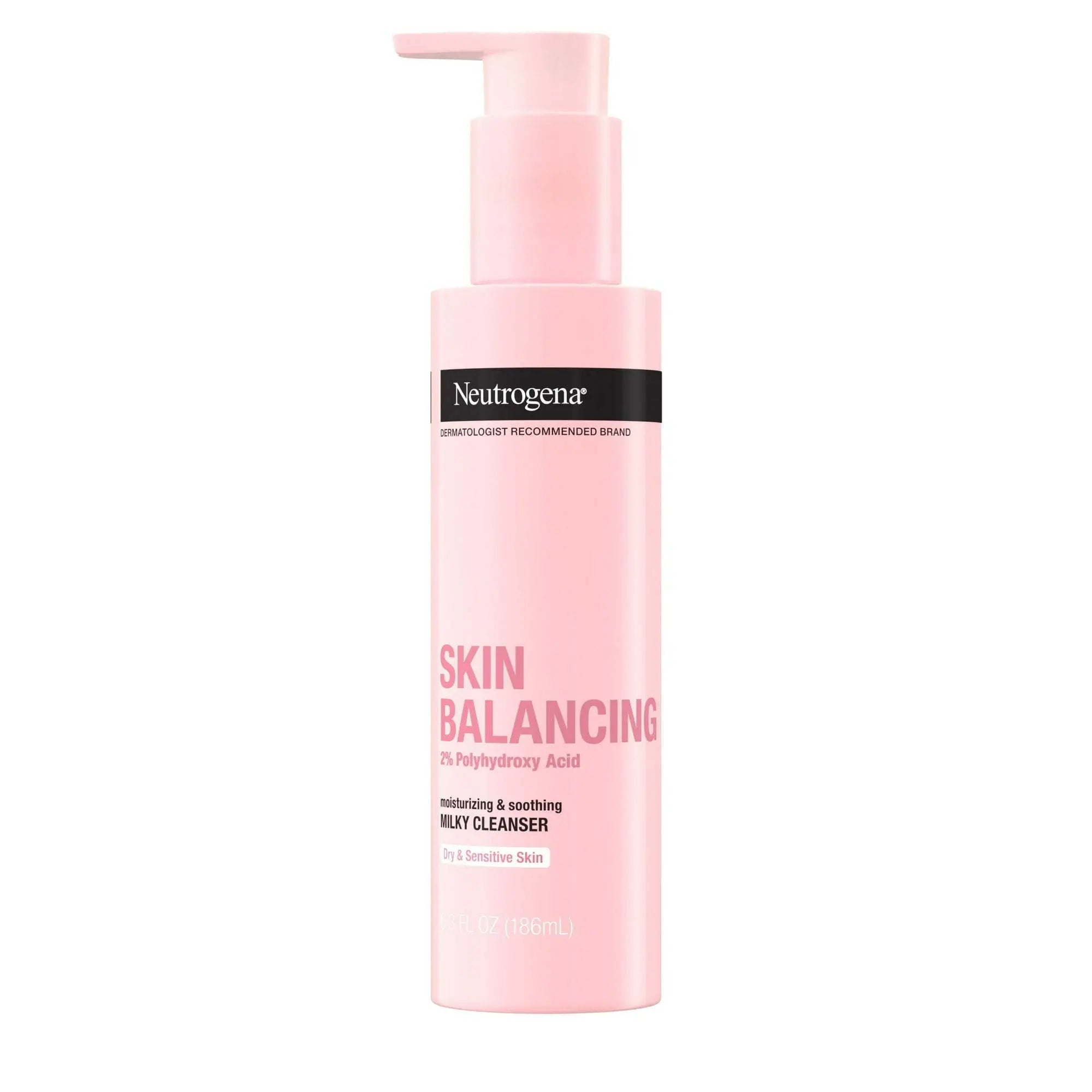 Neutrogena Skin Balancing Milky Cleanser; 2% Polyhydroxy Acid, 6.3 oz - VINE GLOBAL