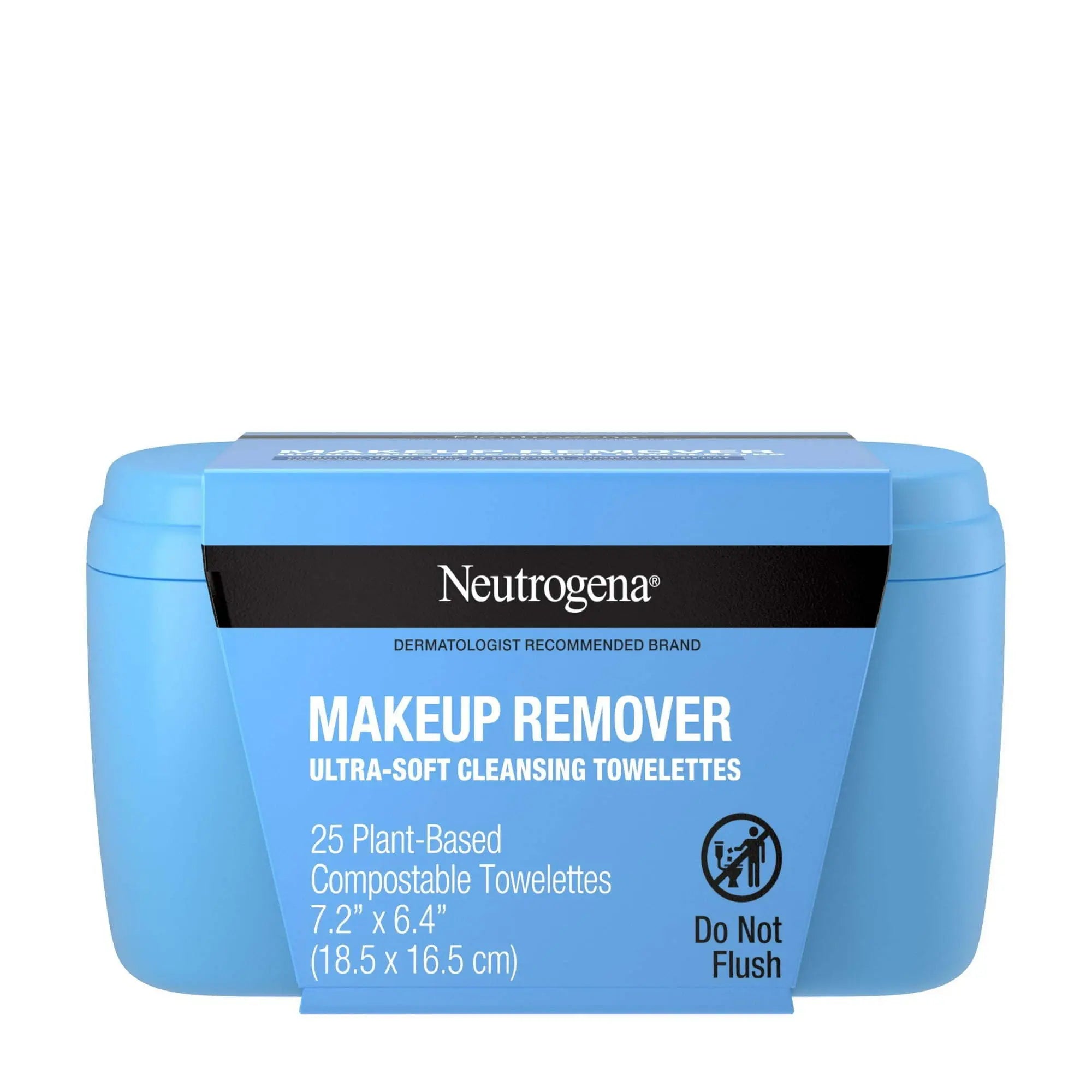 Neutrogena Makeup Remover Wipes and Face Cleansing Towelettes, Plastic Case, 25 Ct - VINE GLOBAL