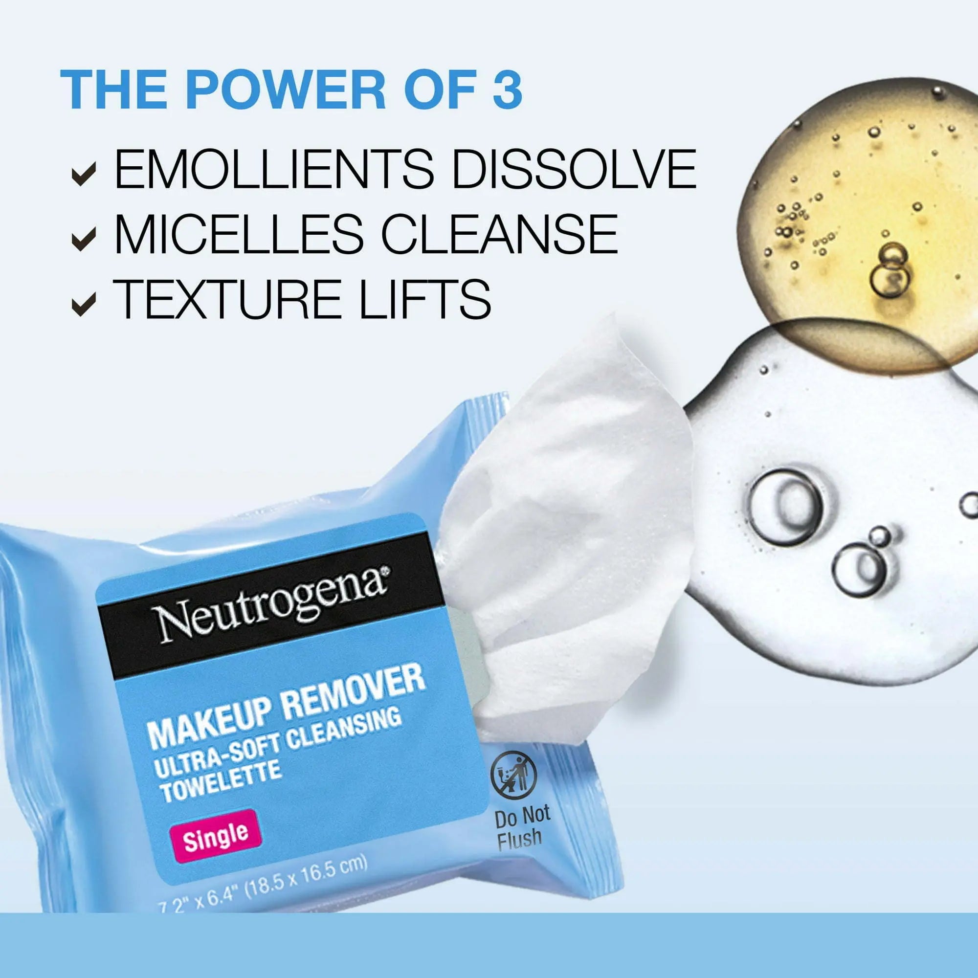 Neutrogena Cleansing Makeup Remover Wipes, Individually Wrapped, 20 Ct - VINE GLOBAL