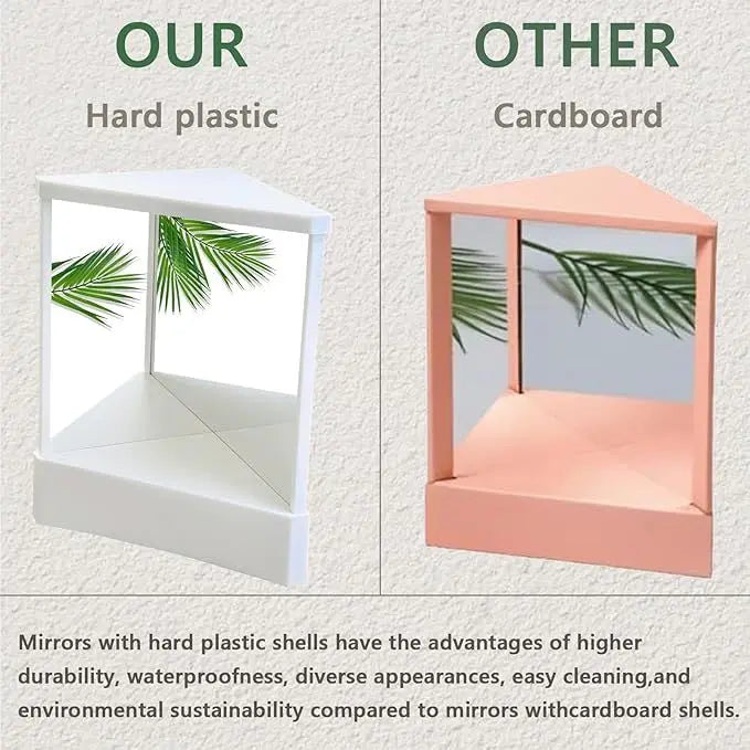 Non Reversing Mirror, Real Me Mirror, Reverse Mirror, Non-reversing Cosmetic Stand Mirror, Image Of Makeup Mirror No Mirror Restoration, Inverted Mirror For Cosmetic, Facial Correction - VINE GLOBAL