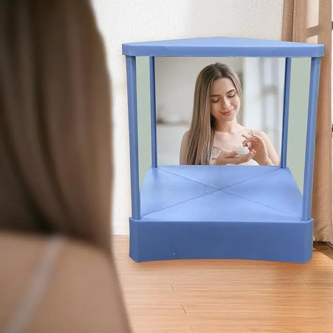 Non Reversing Mirror, Real Me Mirror, Reverse Mirror, Non-reversing Cosmetic Stand Mirror, Image Of Makeup Mirror No Mirror Restoration, Inverted Mirror For Cosmetic, Facial Correction - VINE GLOBAL