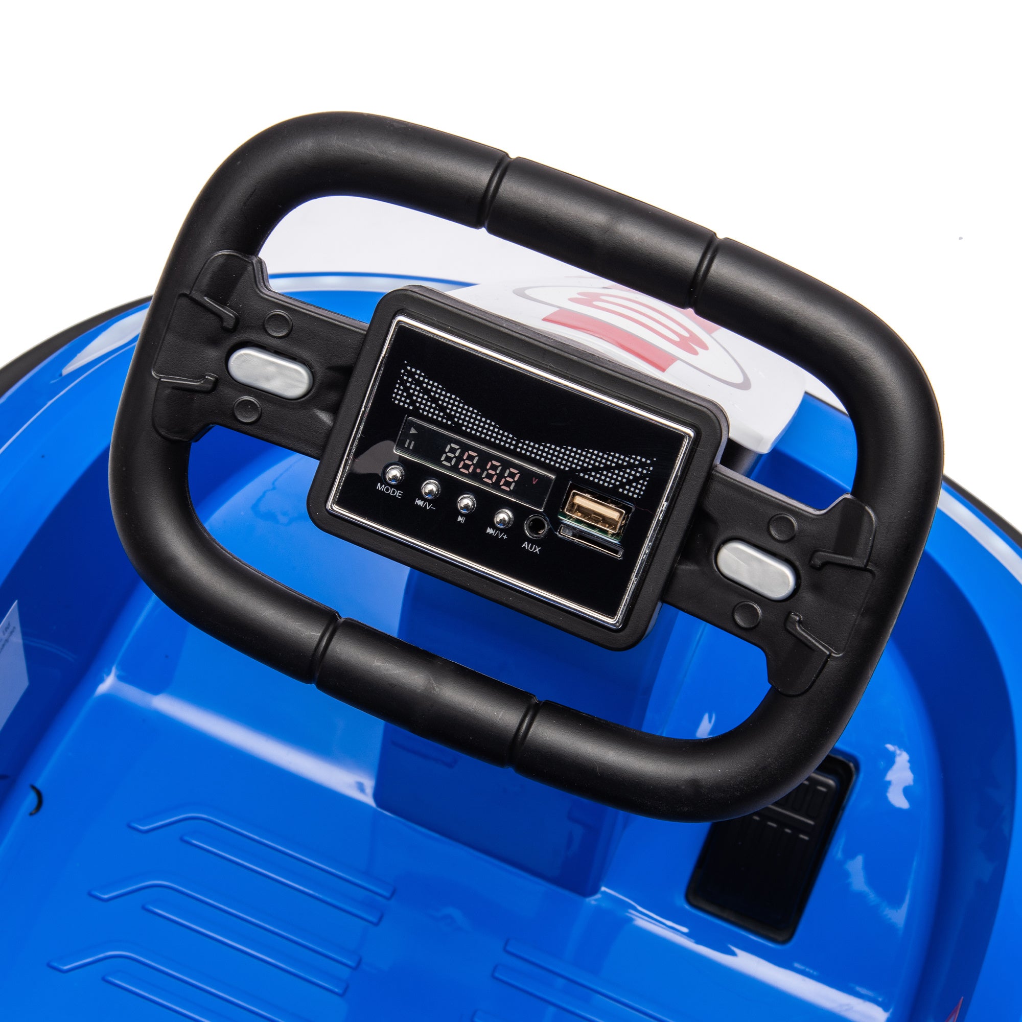 6V Kids Ride on Electric Go Kart Bumper Car W/Parents Remote Control,Three Speed Adjustable,LED Lights,Horn,Bluetooth,Player&360°Spin,Vehicle body with Anti-collision padding for 18m+. - VINE GLOBAL