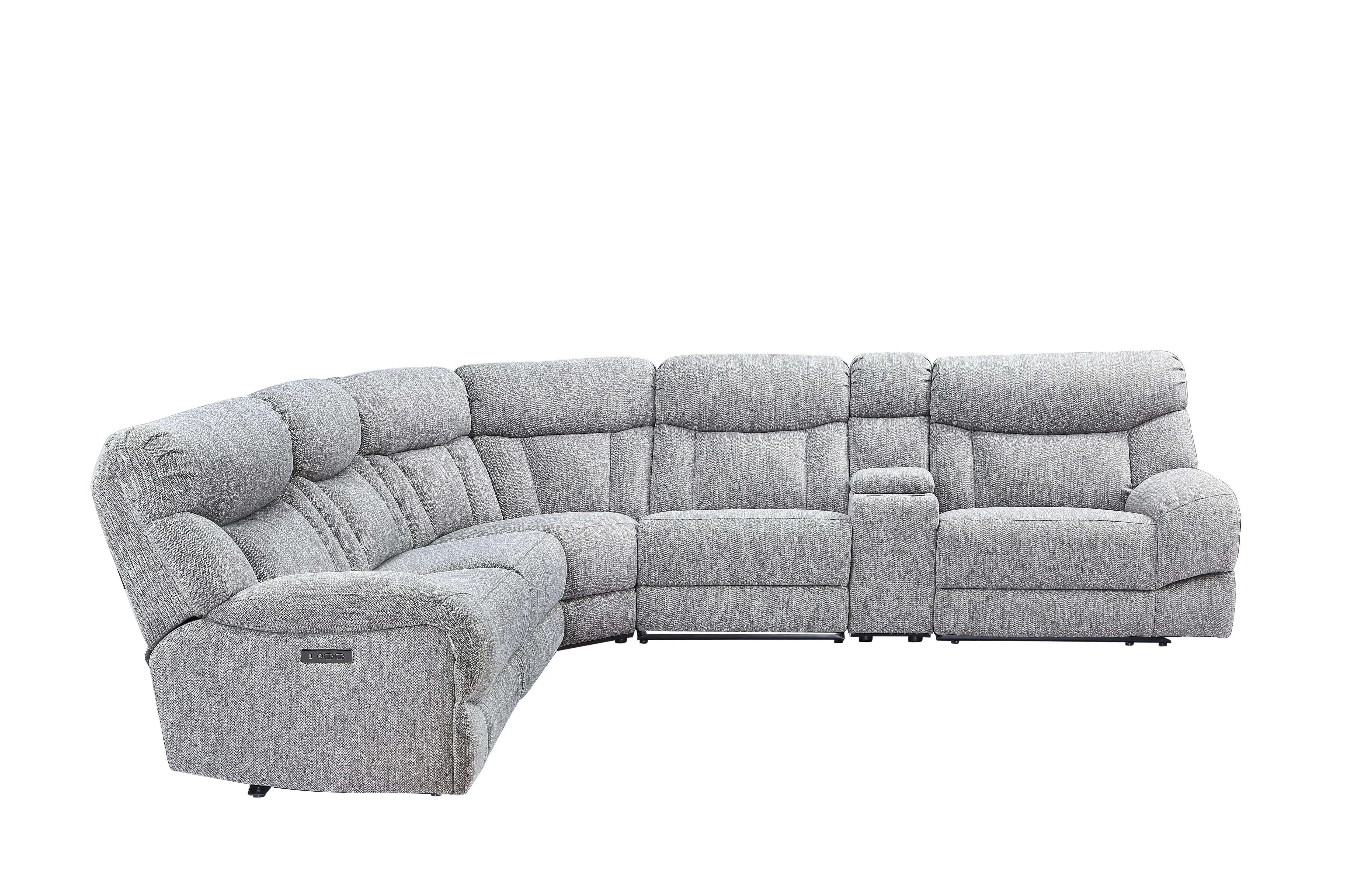 Park City - 5 Piece Sectional - Pearl Silver - VINE GLOBAL
