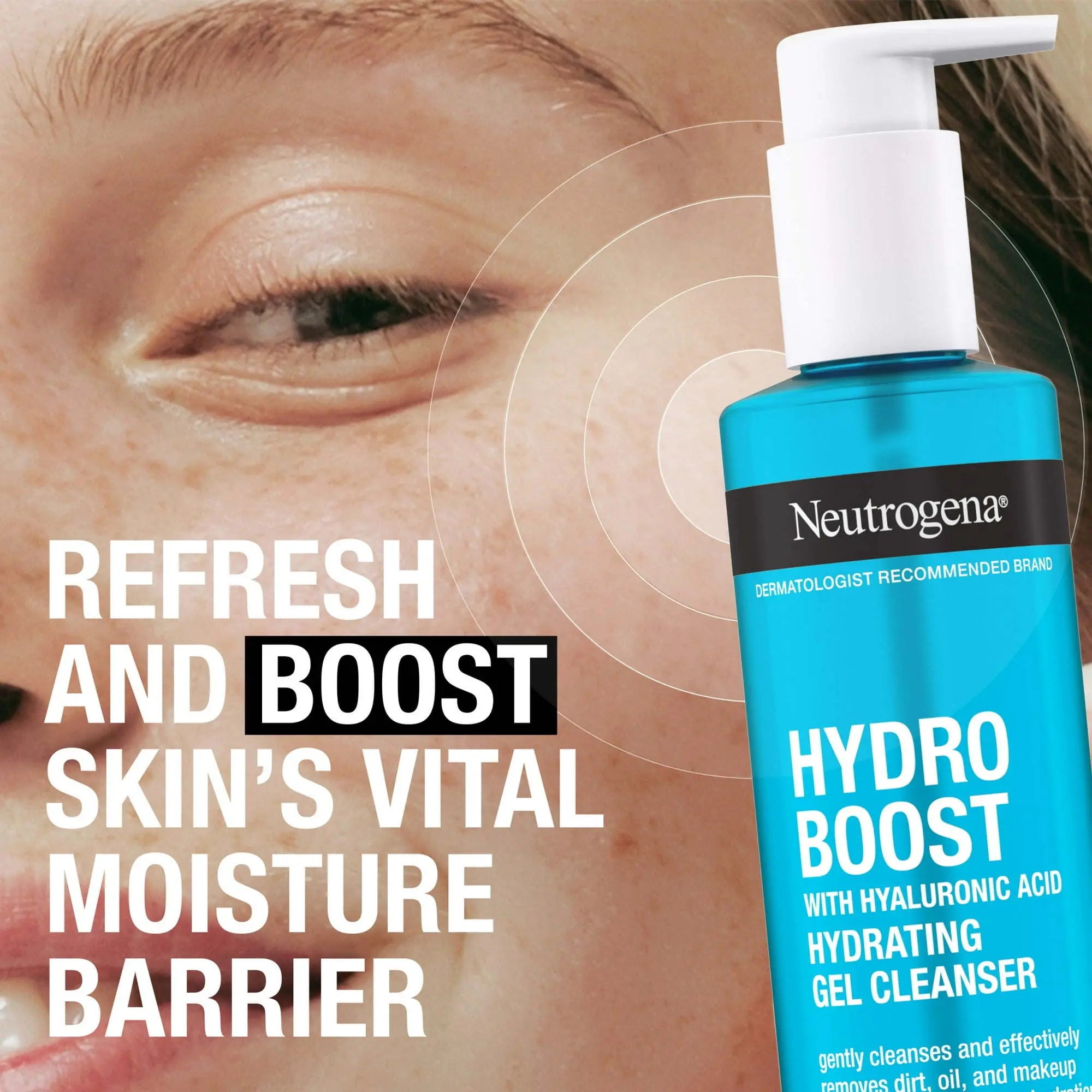 Neutrogena Hydro Boost Hydrating Hyaluronic Acid Gel Facial Cleanser and Face Wash, 7.8 oz - VINE GLOBAL