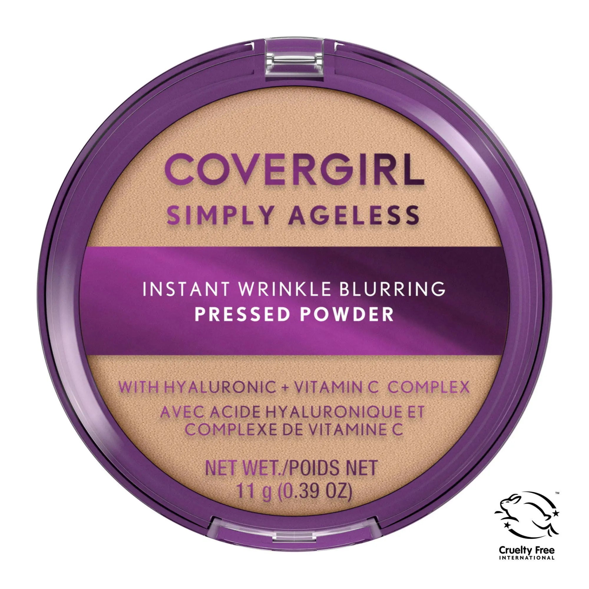 COVERGIRL Simply Ageless Wrinkle Defying Pressed Powder, 210 Classic Ivory, 3.9 oz - VINE GLOBAL