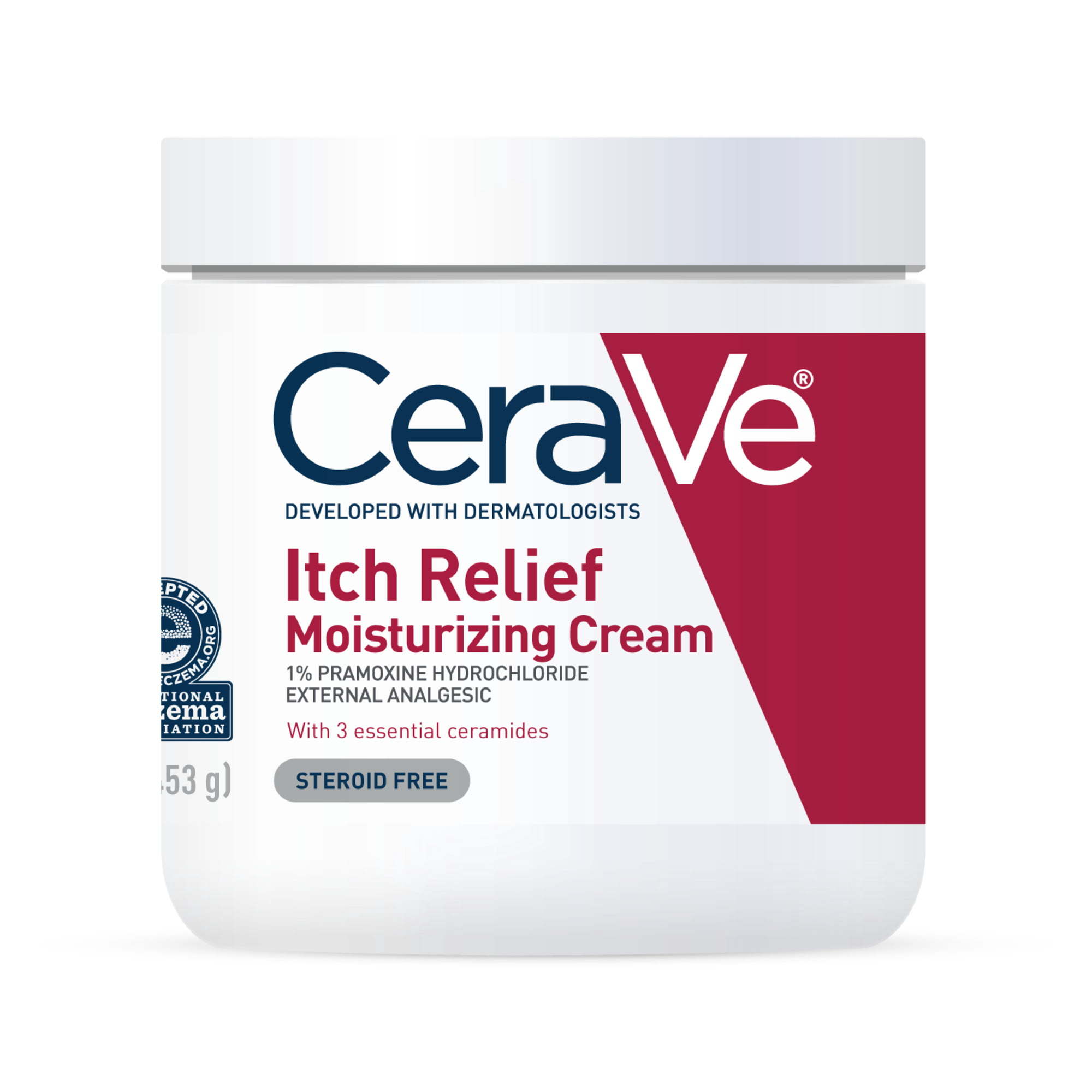 CeraVe Itch Relief Moisturizing Cream Body Lotion, Steroid-Free Treatment for Dry & Itchy Skin 16 oz - VINE GLOBAL