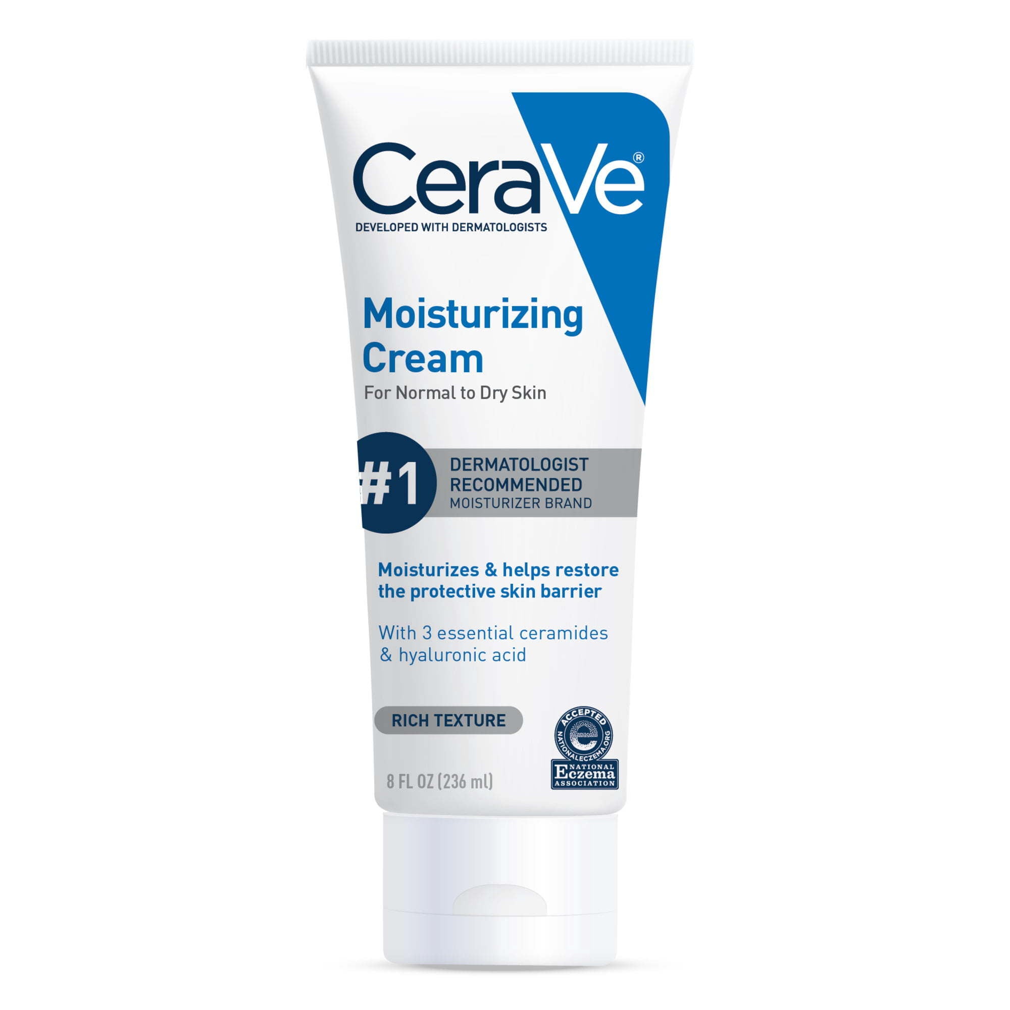 CeraVe Moisturizing Cream, Face Moisturizer & Body Lotion for Normal to Very Dry Skin, 8 oz - VINE GLOBAL