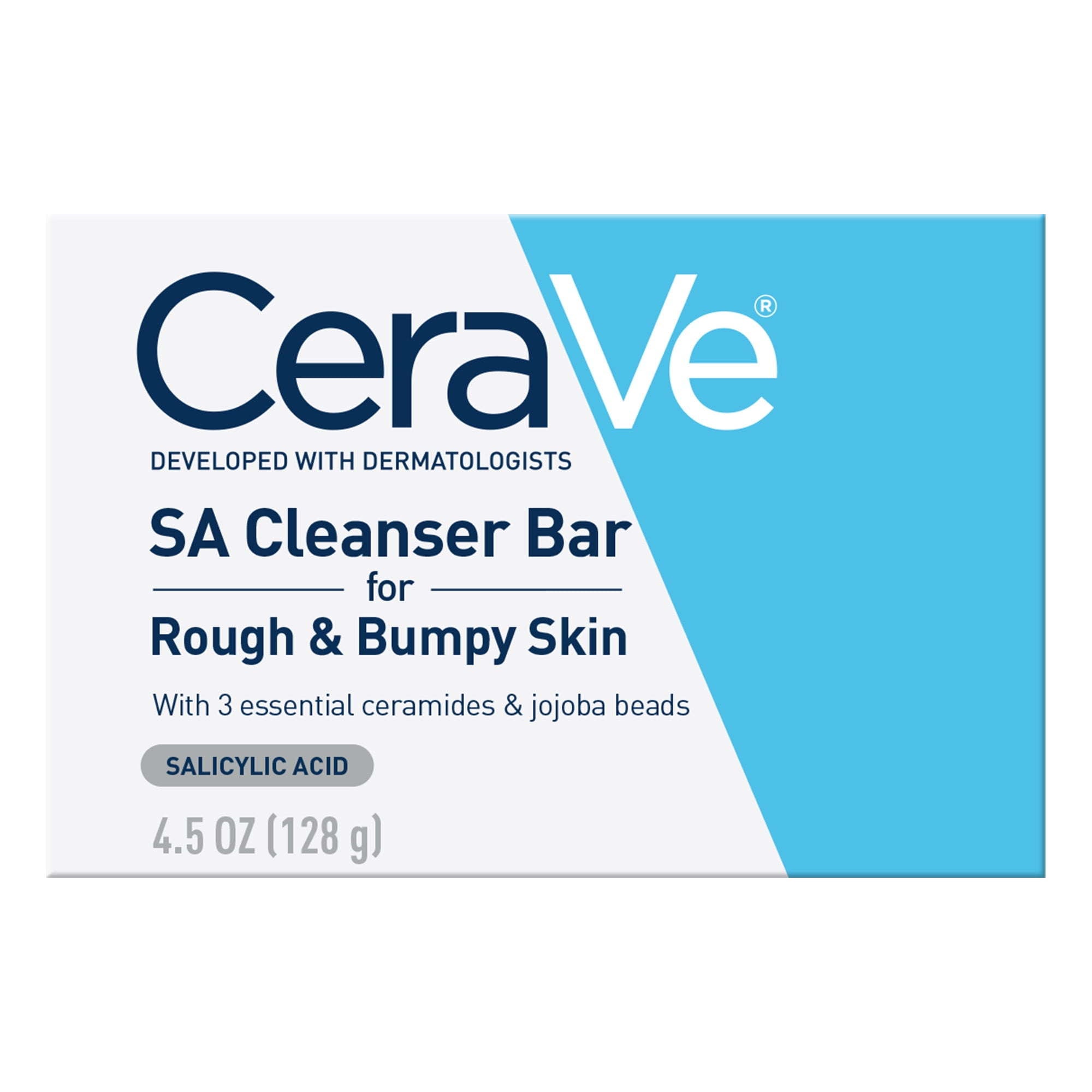 CeraVe SA Cleanser Bar with Salicylic Acid for Rough & Bumpy Skin, 4.5 oz - VINE GLOBAL