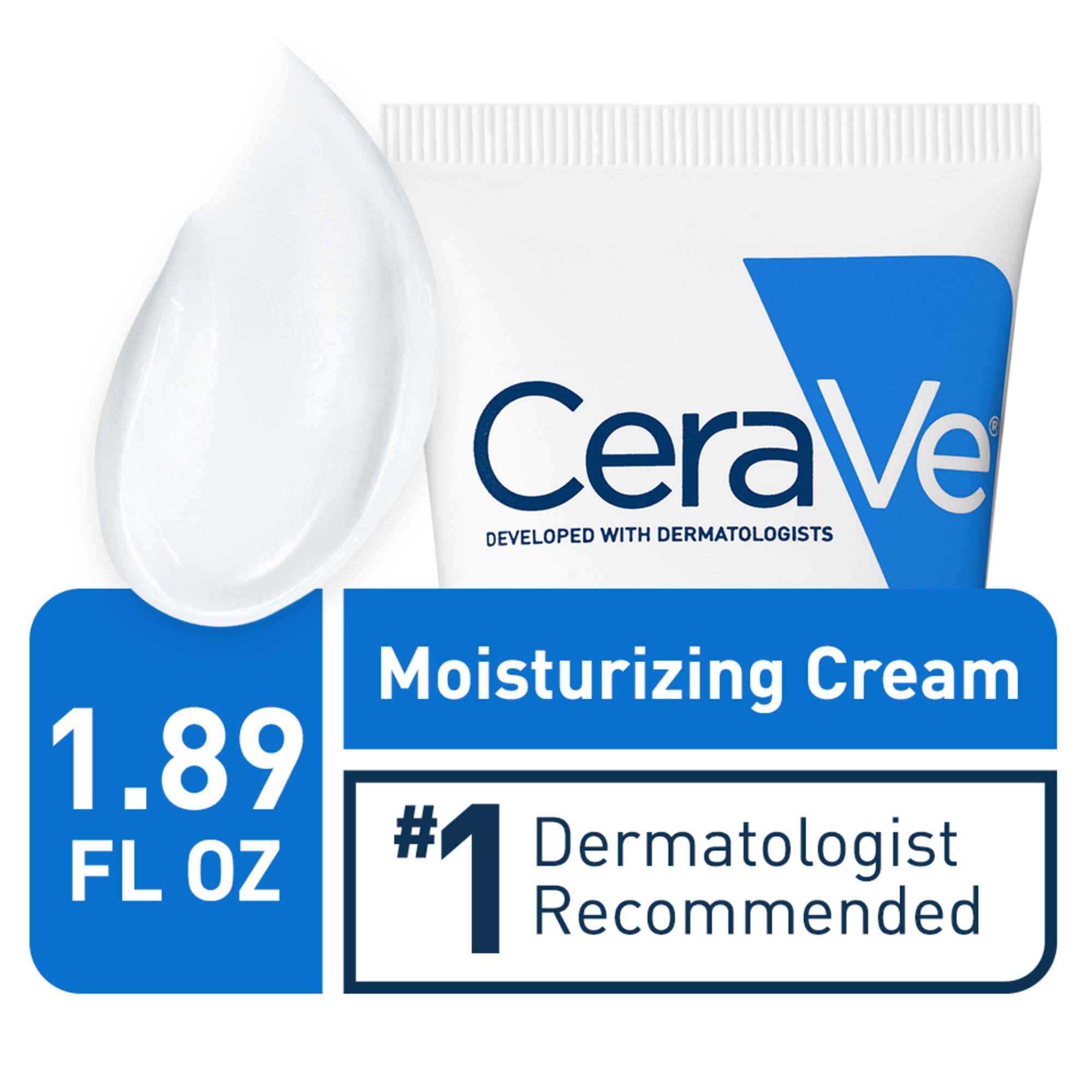 CeraVe Moisturizing Cream Travel Size Face Moisturizer & Body Lotion Normal to Very Dry Skin 1.89 oz - VINE GLOBAL