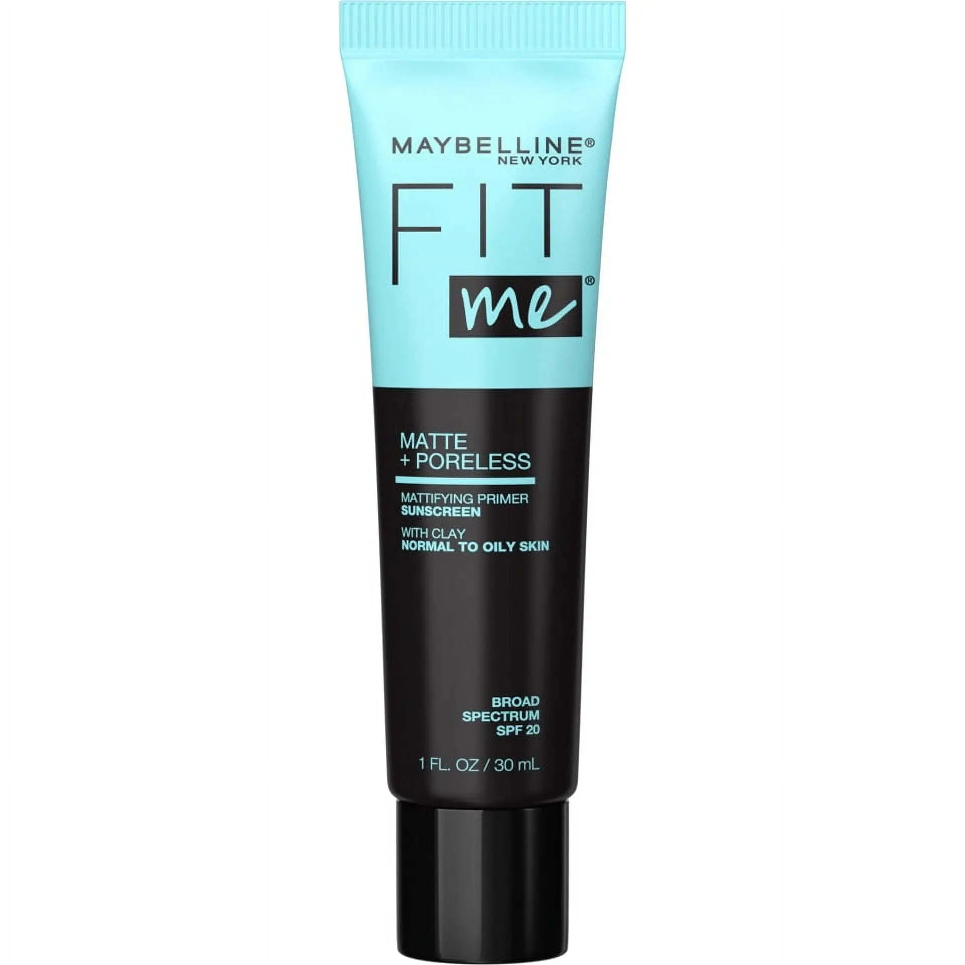 Maybelline Fit Me Matte and Poreless Mattifying Face Primer Makeup, Clear, 1 fl oz - VINE GLOBAL