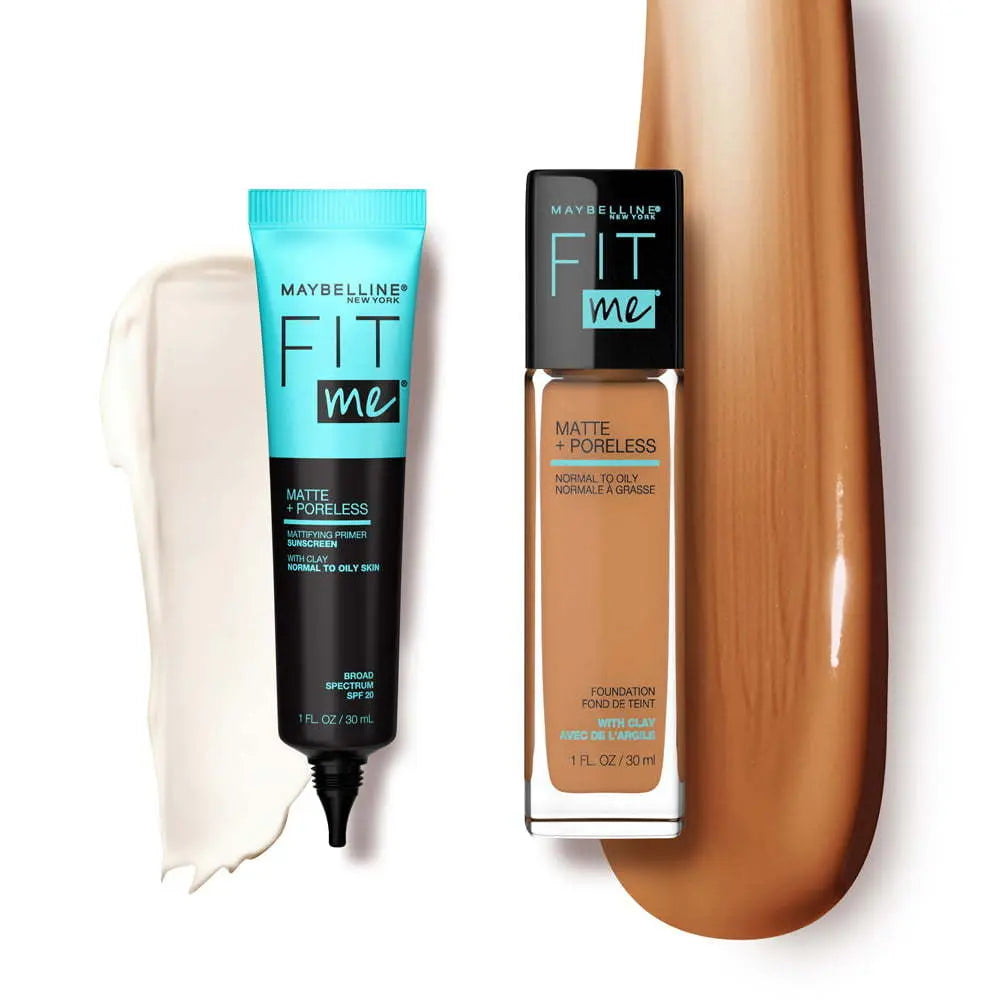 Maybelline Fit Me Matte and Poreless Mattifying Face Primer Makeup, Clear, 1 fl oz - VINE GLOBAL