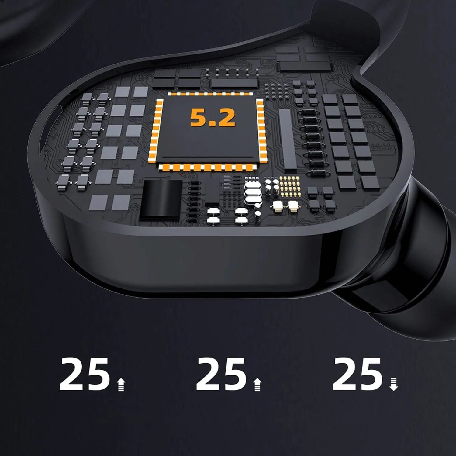 Bluetooth Earpiece, HiFi Stereo Sound Wireless Handsfree Headset with Charging Cable, Noise Reduction IPX4 Waterproof Earphones for Smartphones Laptop Trucker Driver - VINE GLOBAL