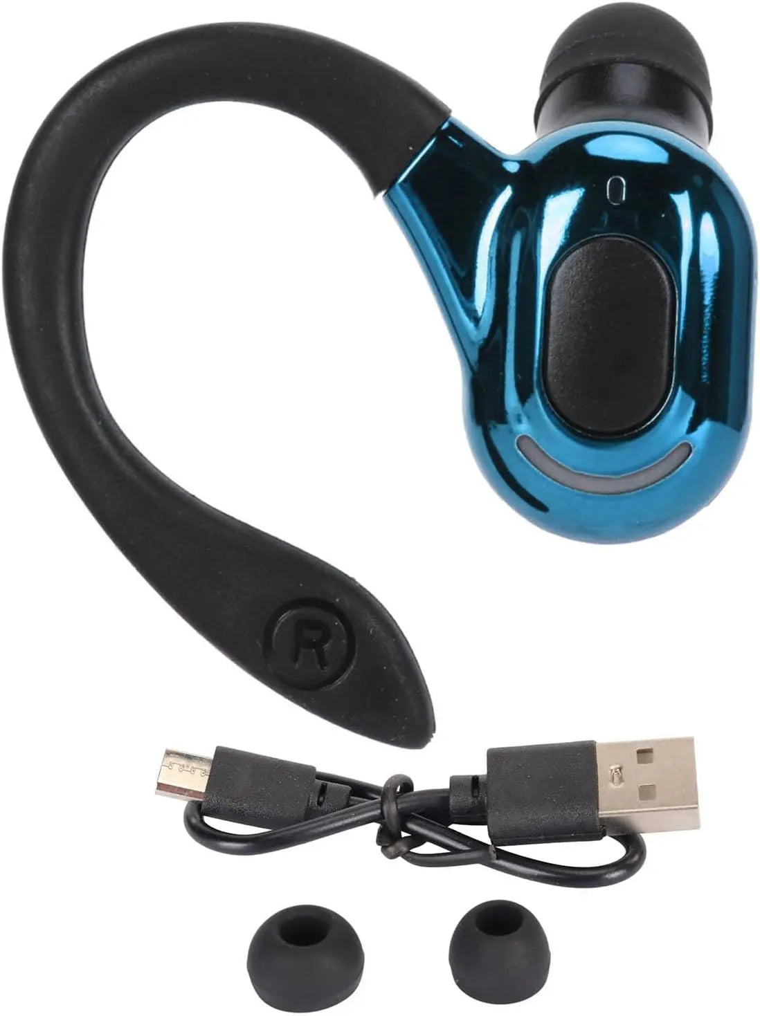 Bluetooth Earpiece, HiFi Stereo Sound Wireless Handsfree Headset with Charging Cable, Noise Reduction IPX4 Waterproof Earphones for Smartphones Laptop Trucker Driver - VINE GLOBAL