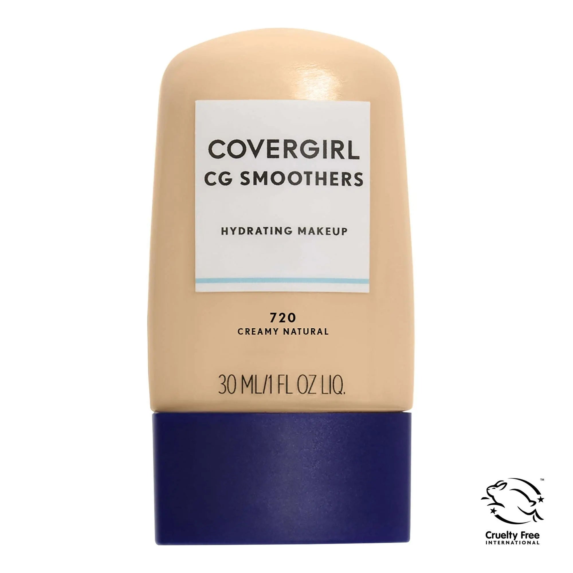 COVERGIRL Smoothers Hydrating Foundation, 720 Creamy Natural, 1 fl oz, Hydrating Foundation, Cruelty Free Foundation, Liquid Foundation, Cream Foundation, Moisturizing Foundation - VINE GLOBAL