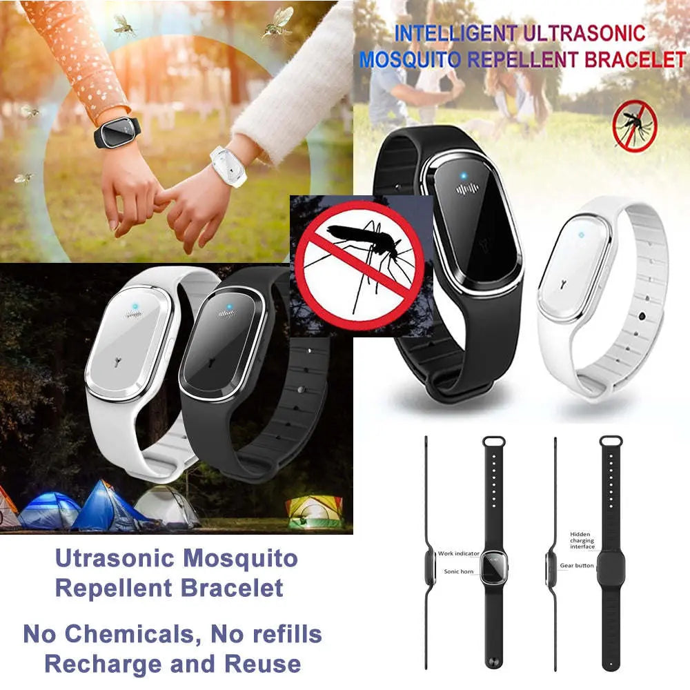 Super Shield Mosquito Repellent Watch Band Ultrasonic And Electronic - VINE GLOBAL