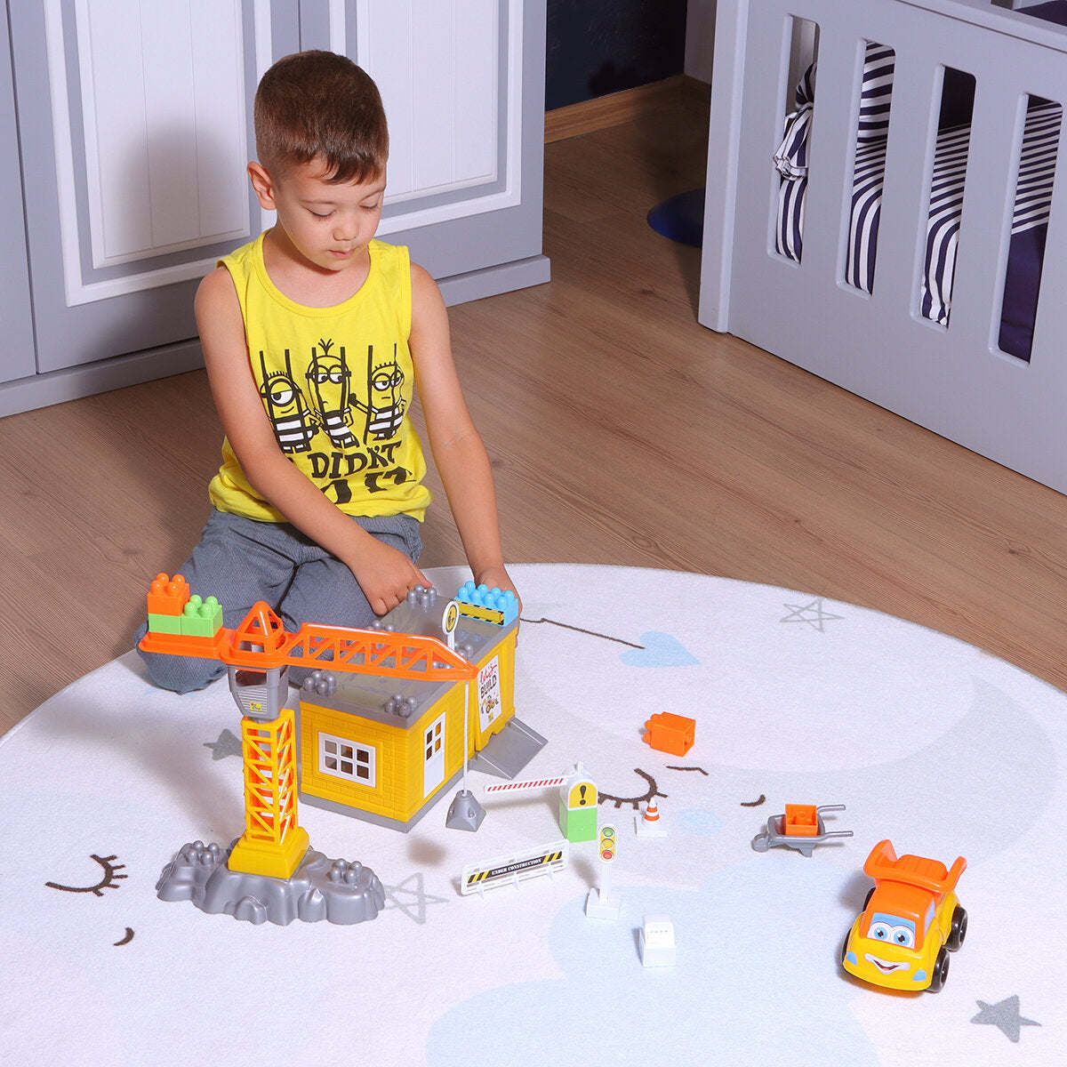 Ogi Mogi Toys Construction Blocks & Crane 44 Pieces - VINE GLOBAL