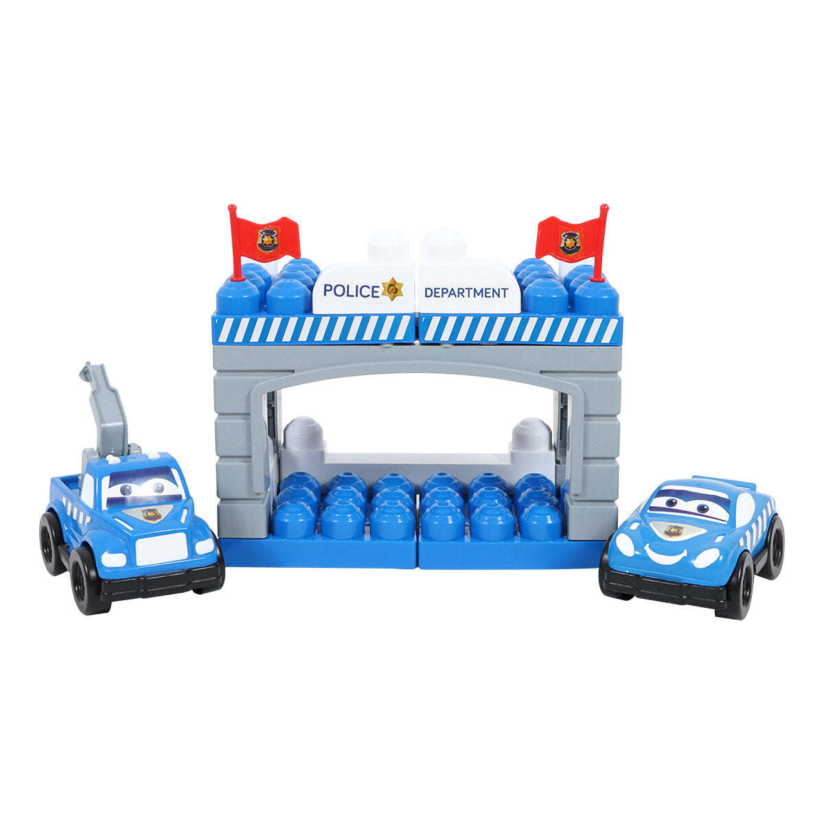 Ogi Mogi Toys Police Car Set (52 Pieces) - VINE GLOBAL