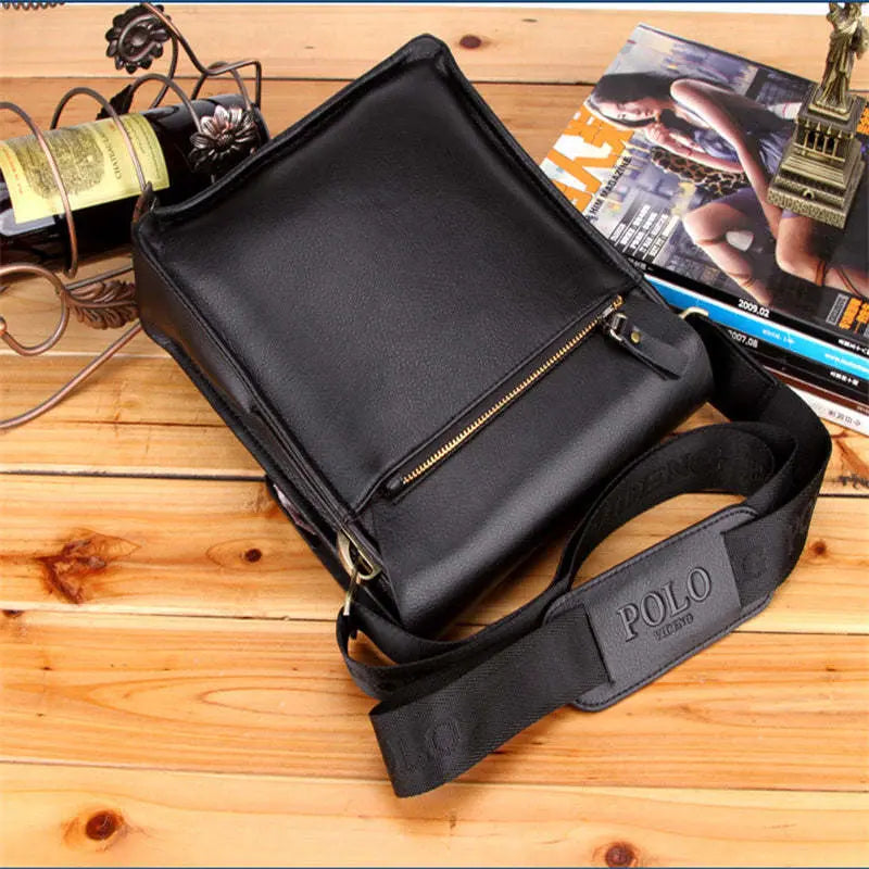Luxury Vintage Man Bag Waterproof PU Leather Business Style Men's - VINE GLOBAL