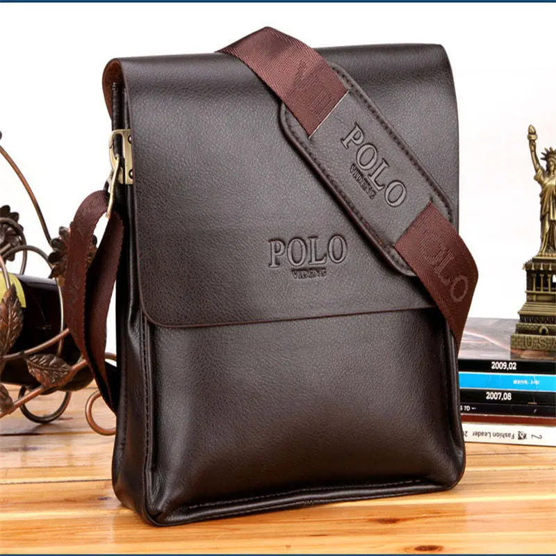 Luxury Vintage Man Bag Waterproof PU Leather Business Style Men's - VINE GLOBAL