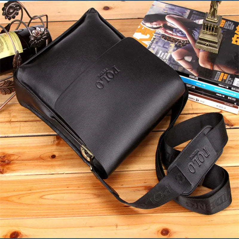 Luxury Vintage Man Bag Waterproof PU Leather Business Style Men's - VINE GLOBAL