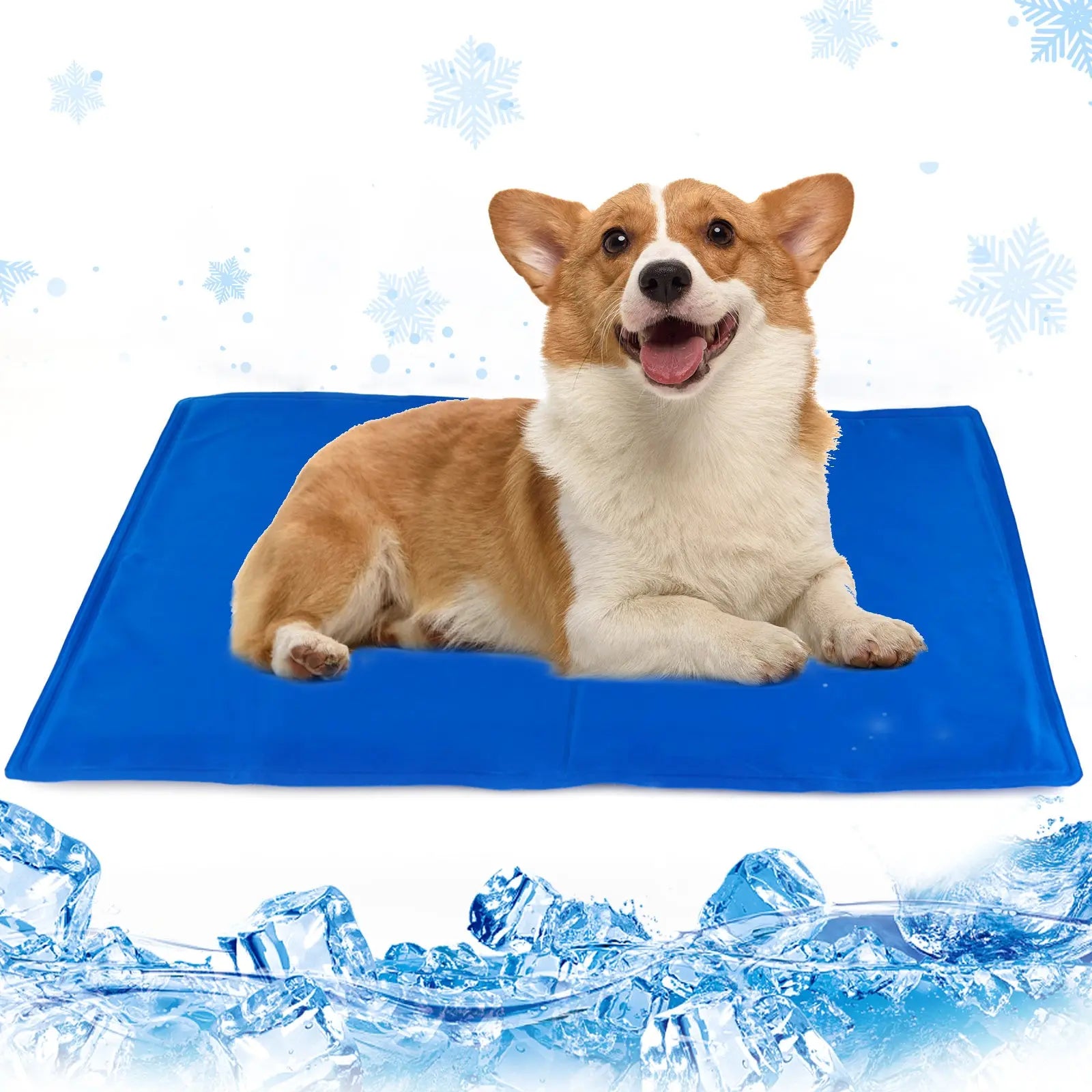 Dog Cooling Mat, Pet Cooling Mat for Dogs and Cats, Pressure Activated Dog Cooling Pad, No Water or Refrigeration Needed, Non-Toxic Gel - VINE GLOBAL