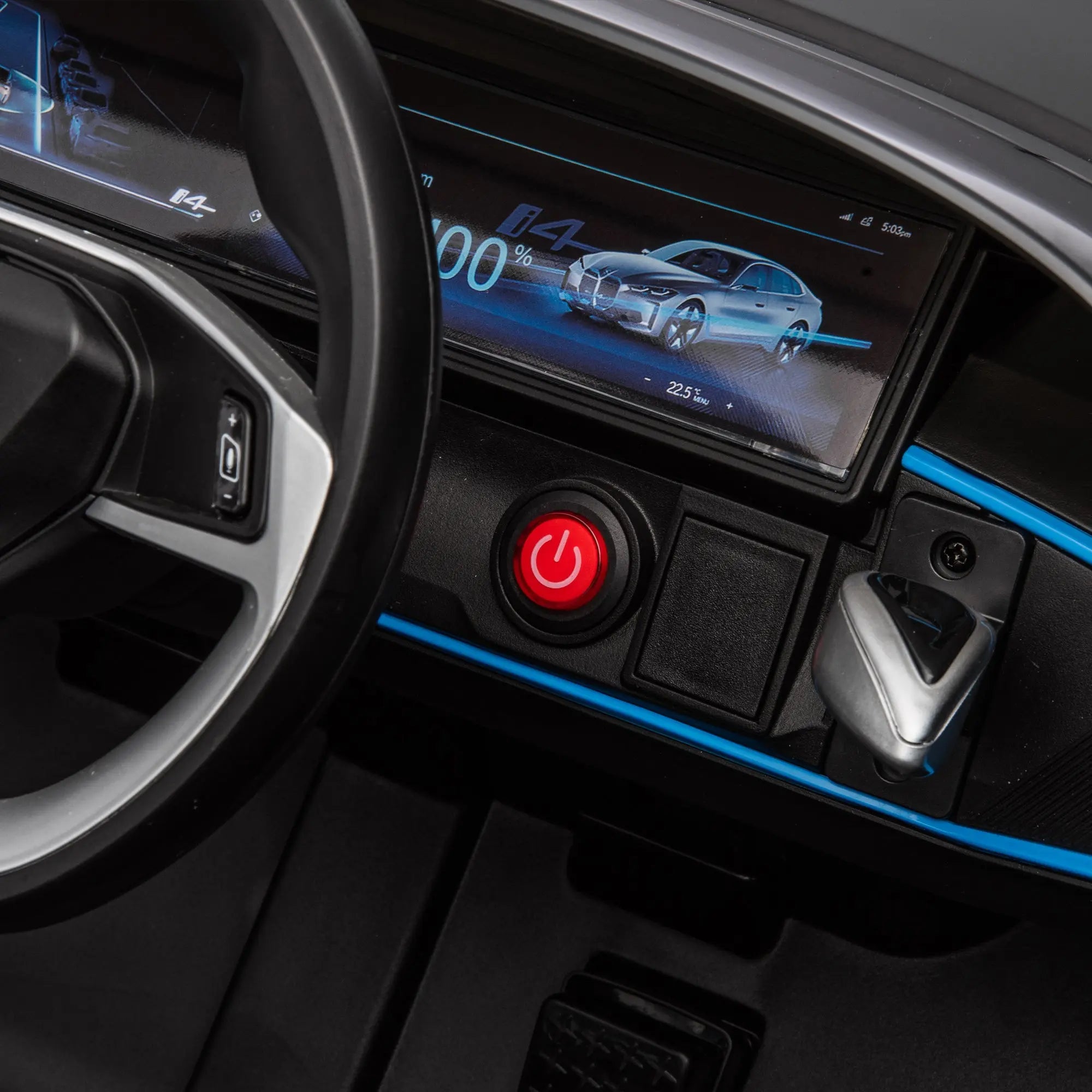 Licensed BMW I4,12v Kids ride on car 2.4G W/Parents Remote Control,electric car for kids,Three speed adjustable,Power display, USB,MP3 ,Bluetooth,LED light,Two-point safety belt,story - VINE GLOBAL