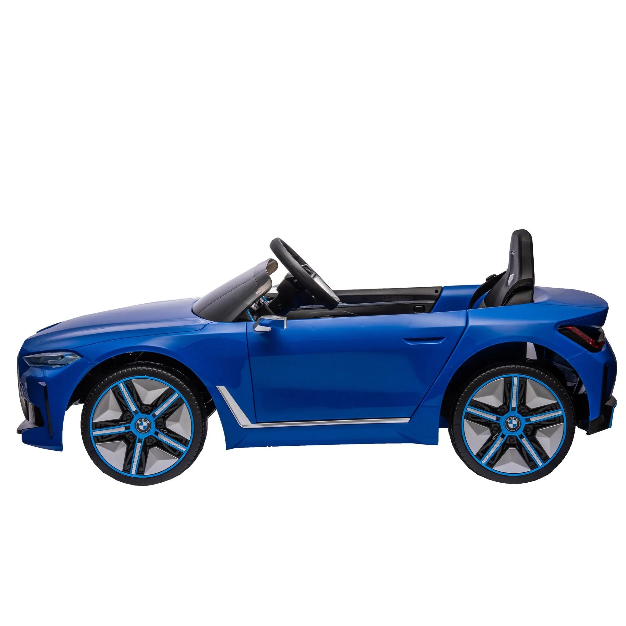 Licensed BMW I4,12v Kids ride on car 2.4G W/Parents Remote Control,electric car for kids,Three speed adjustable,Power display, USB,MP3 ,Bluetooth,LED light,Two-point safety belt,story - VINE GLOBAL