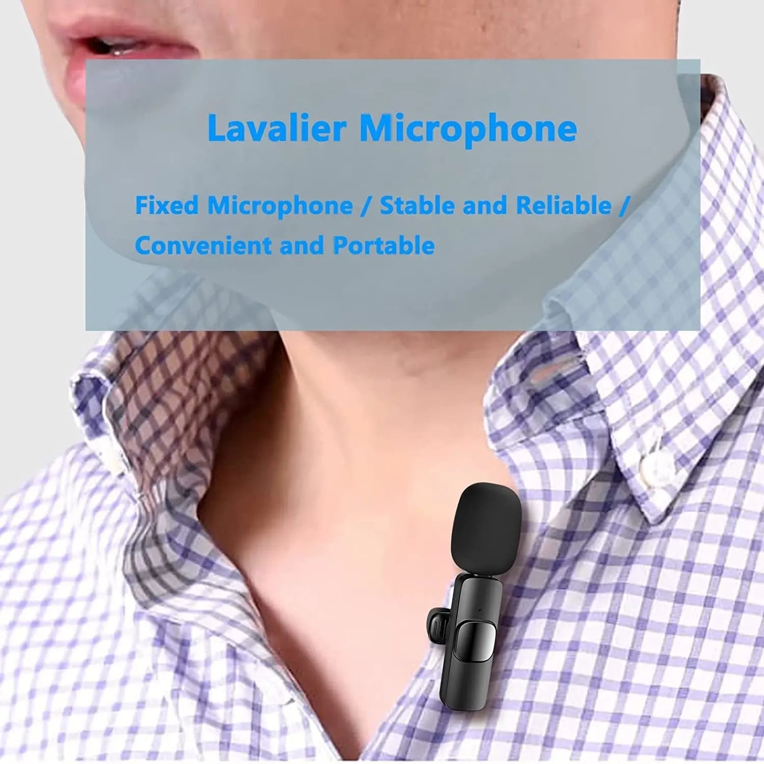 Wireless Lavalier Lapel Microphone For IPhone IPad Professional Wireless Clip Mic - Cordless Omnidirectional Condenser Recording Mic For Interview Video Podcast Vlog YouTube - VINE GLOBAL