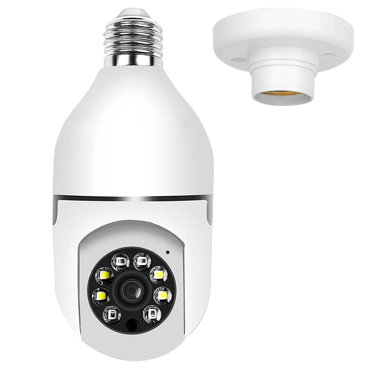 E27 WiFi Bulb Camera 1080P FHD WiFi IP Pan Tilt Security Surveillance Camera - VINE GLOBAL