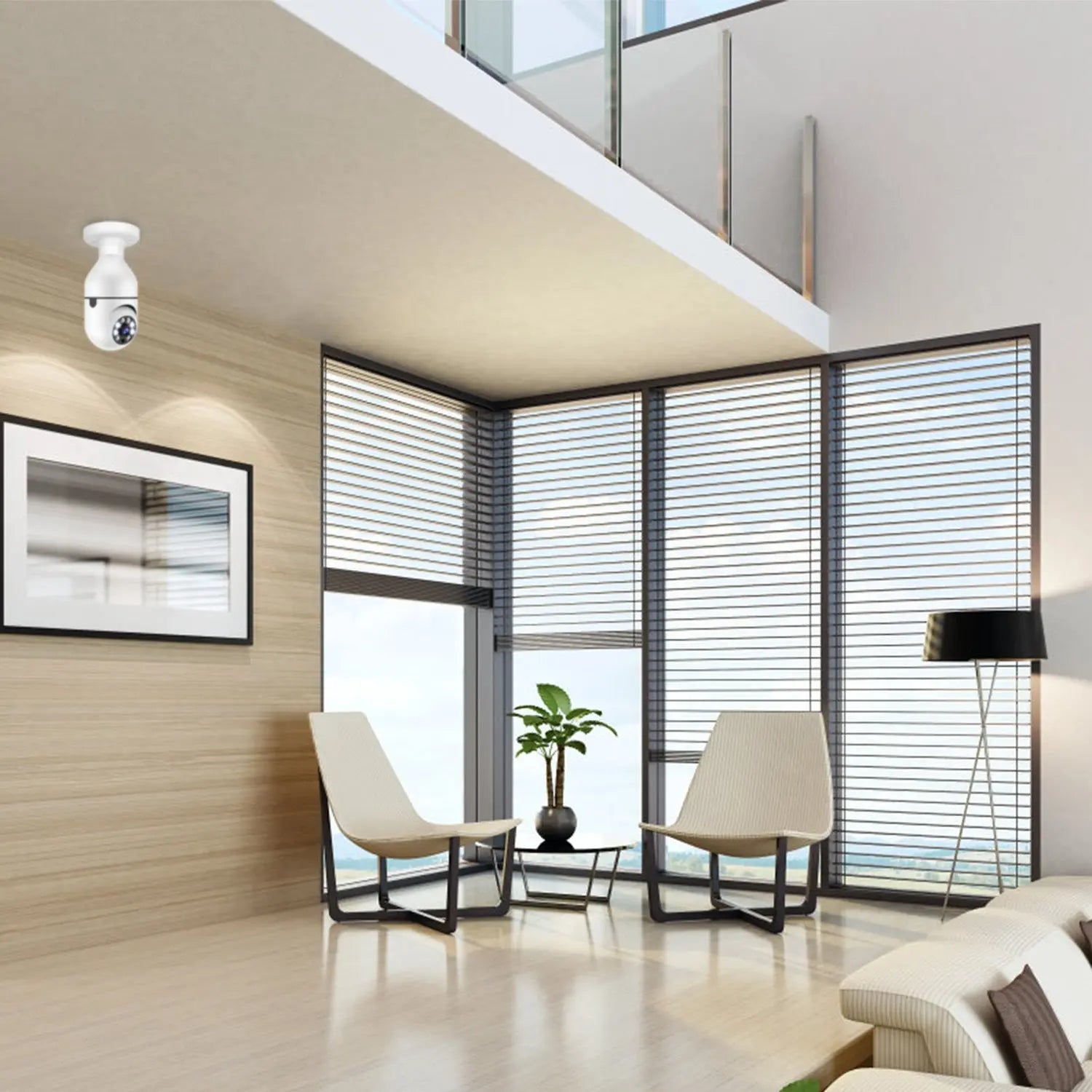 E27 WiFi Bulb Camera 1080P FHD WiFi IP Pan Tilt Security Surveillance Camera - VINE GLOBAL