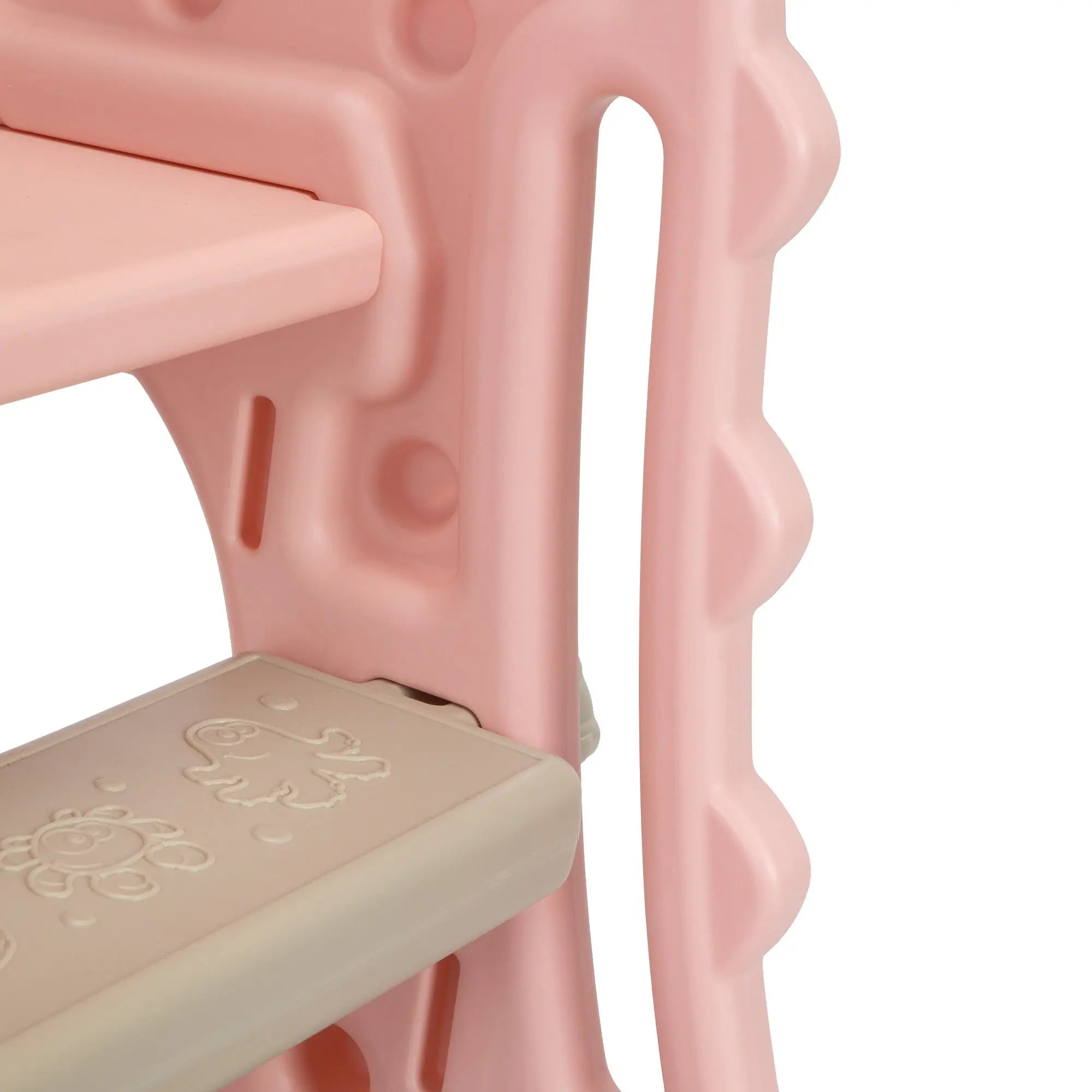 3 in 1 Freestanding Toddler Slide;  Indoor Outdoor Playground with Basketball Hoop and Ball for Kids Under 3 Years - VINE GLOBAL