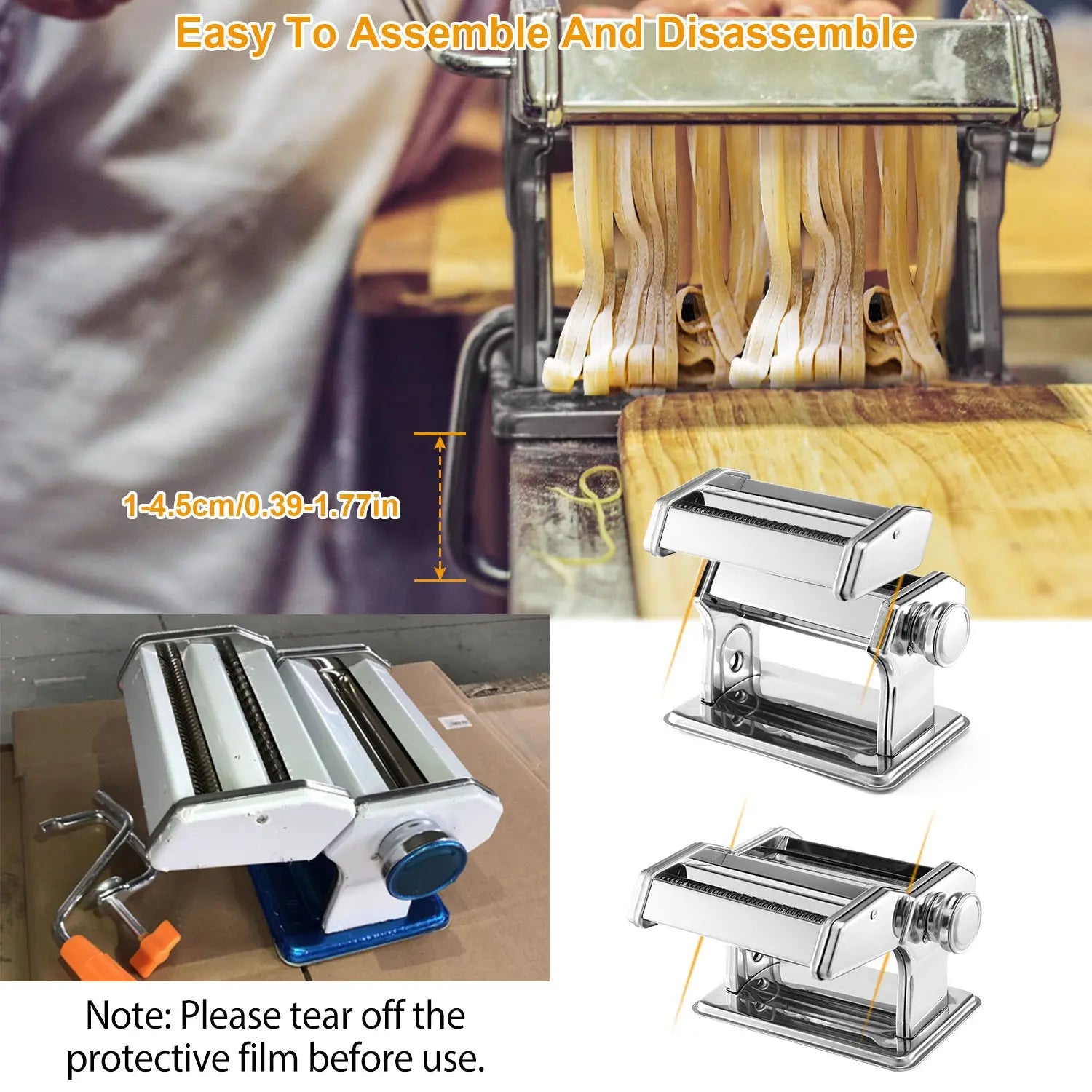 Pasta Maker Roller Machine Fettuccine Noodle Maker - VINE GLOBAL