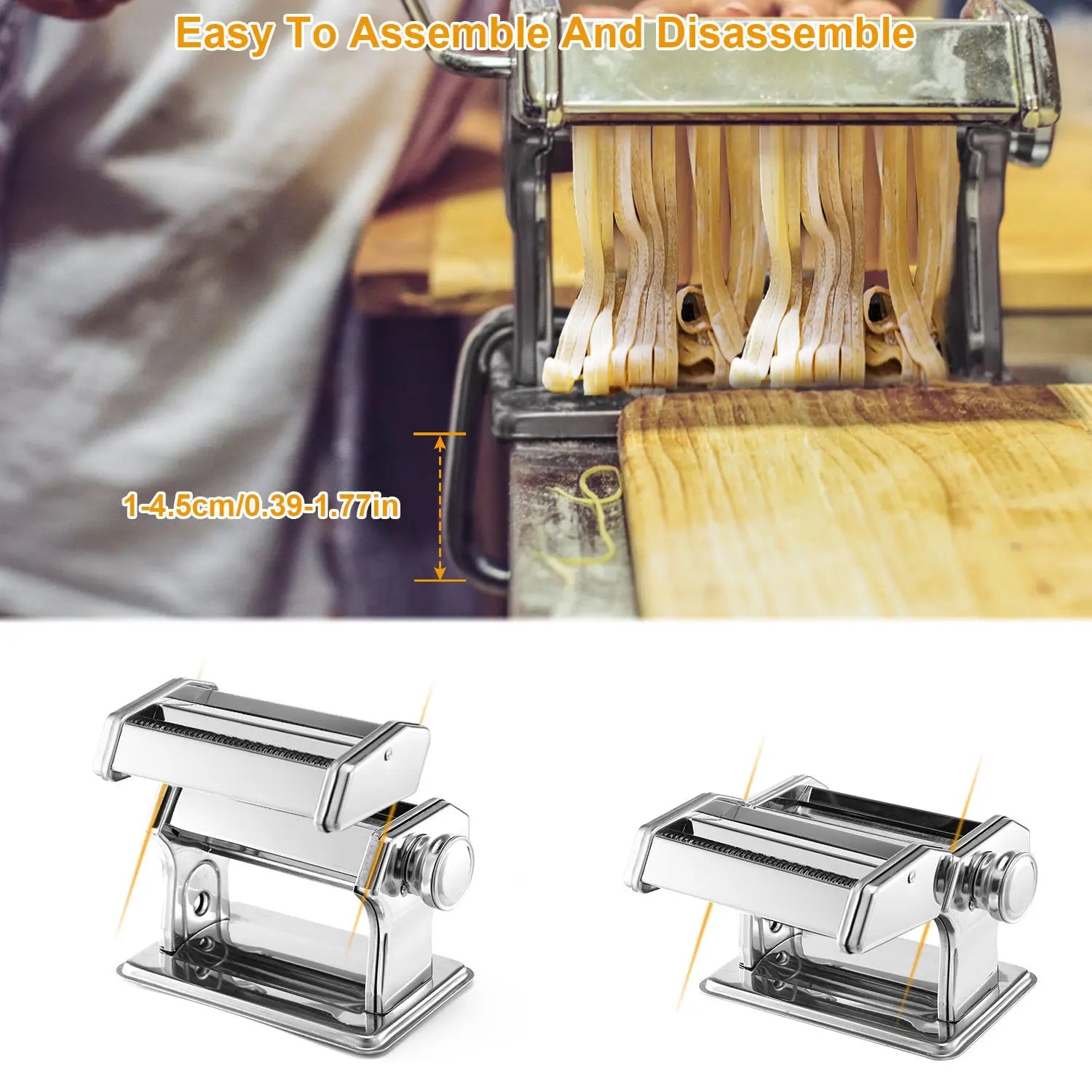 Pasta Maker Roller Machine Fettuccine Noodle Maker - VINE GLOBAL