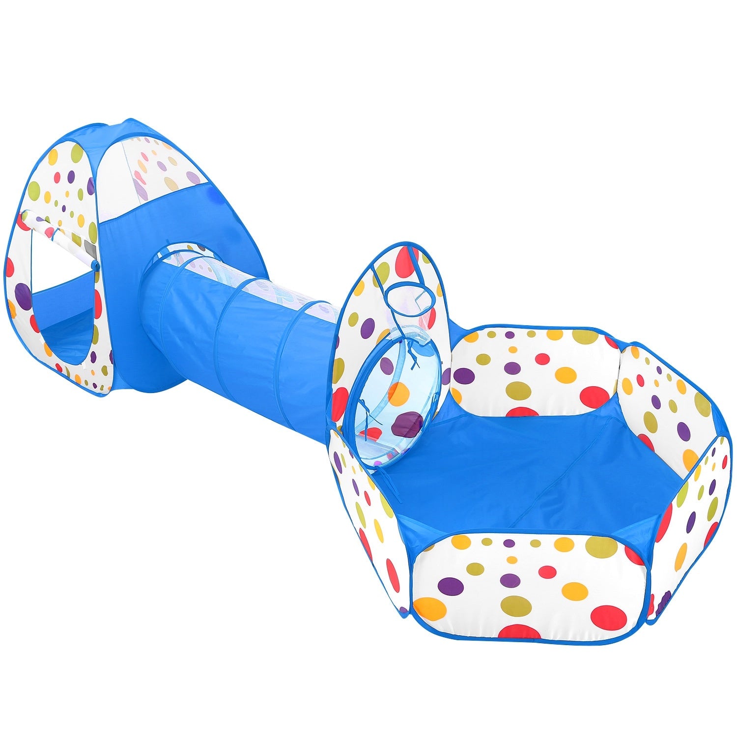 3 In 1 Child Crawl Tunnel Tent Kids Play Tent Ball Pit Set Foldable Children Play House Pop-up Kids Tent - VINE GLOBAL