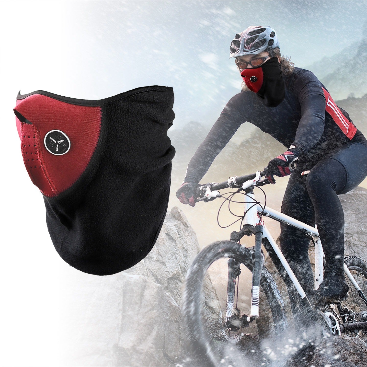 Half Face Mask Breathable Windproof Dustproof Neck Warmer for Bike Motorcycle Racing - VINE GLOBAL