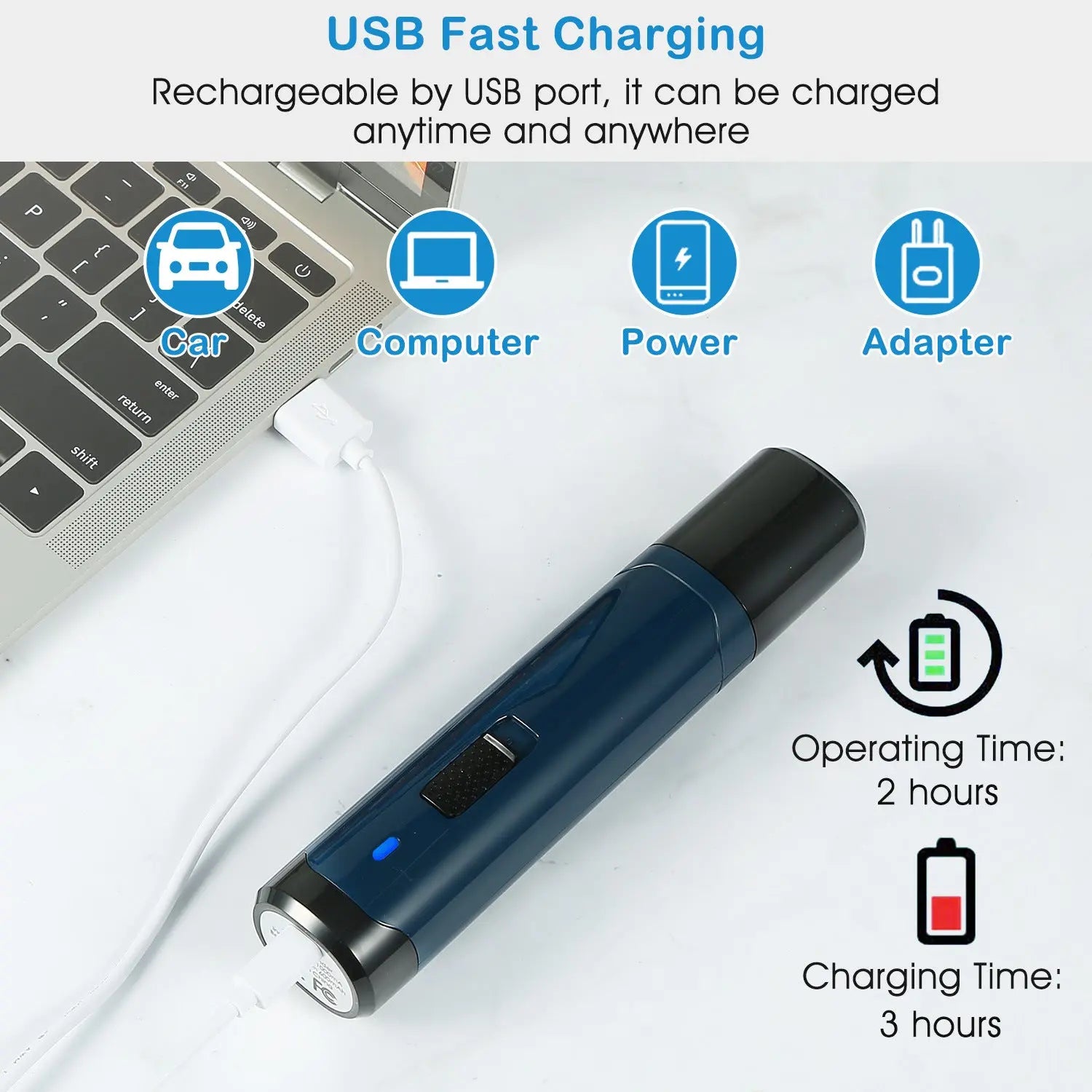 Dog Nail Grinder 2 Speeds Quiet USB Rechargeable Pet Nail Grinder Professional Pet Nail Trimmer Cordless Paws Grooming - VINE GLOBAL