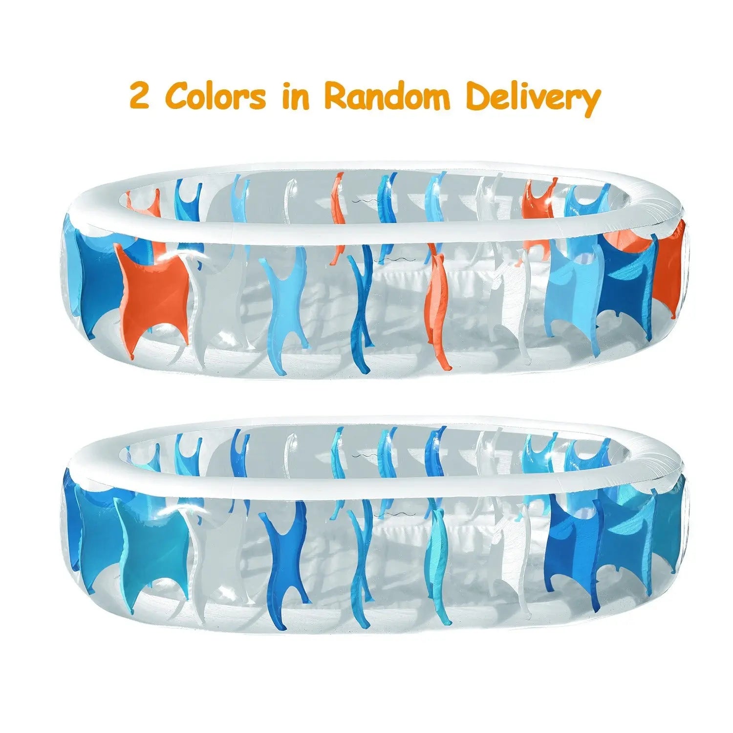 90×60×20In Inflatable Swimming Pool Blow Up Family Pool For Kids Foldable Swim Ball Pool Center - VINE GLOBAL