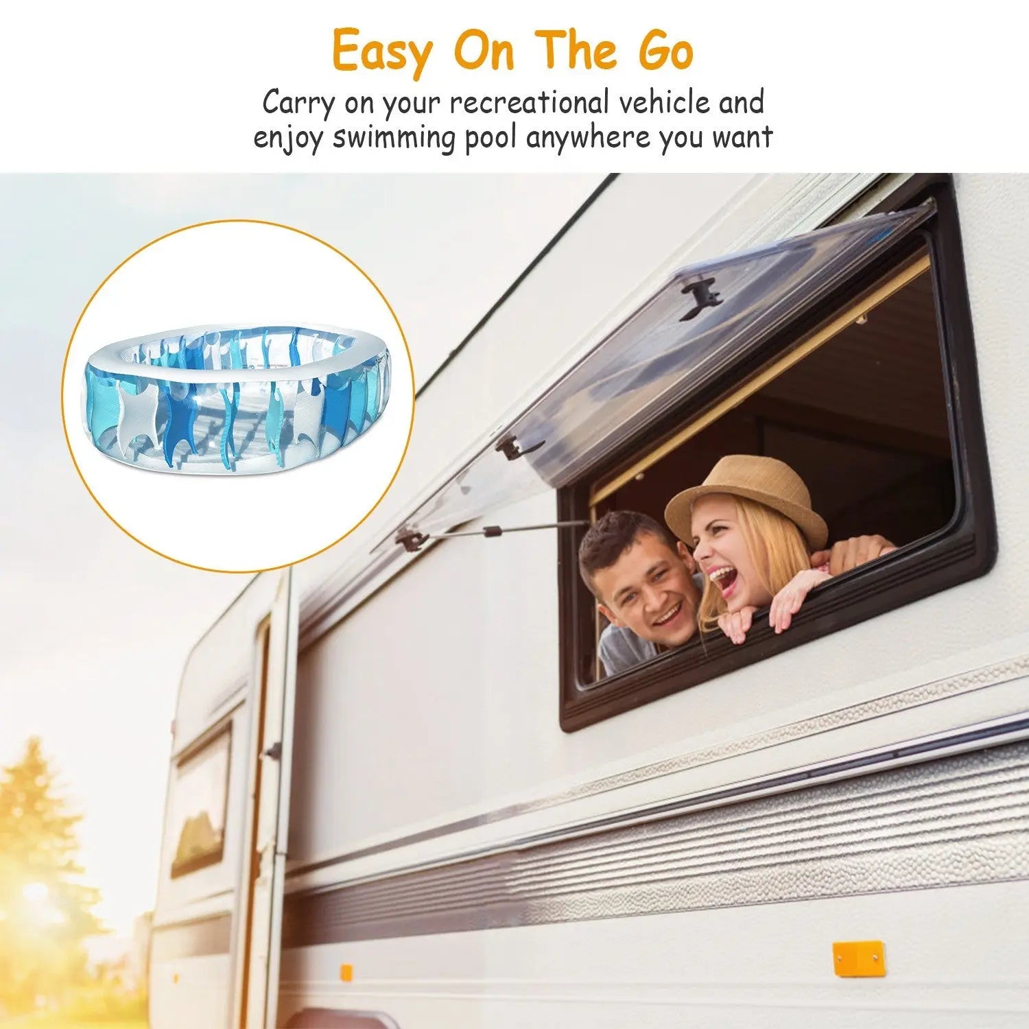 90×60×20In Inflatable Swimming Pool Blow Up Family Pool For Kids Foldable Swim Ball Pool Center - VINE GLOBAL