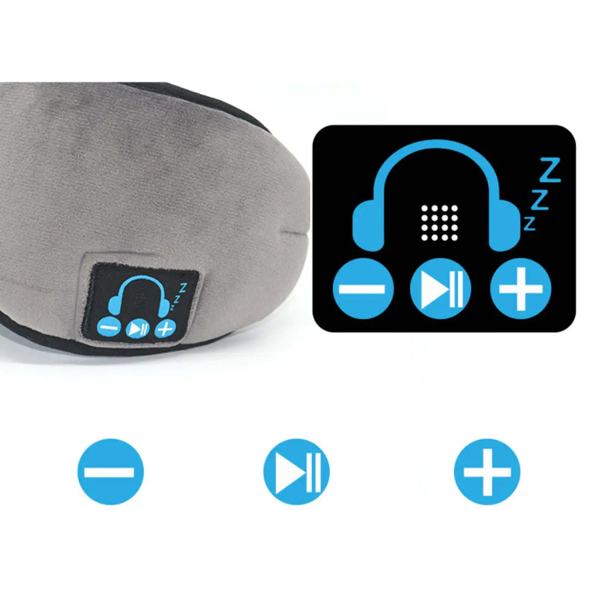 EZ Sleep Eye Blind Fold with Bluetooth Music - VINE GLOBAL