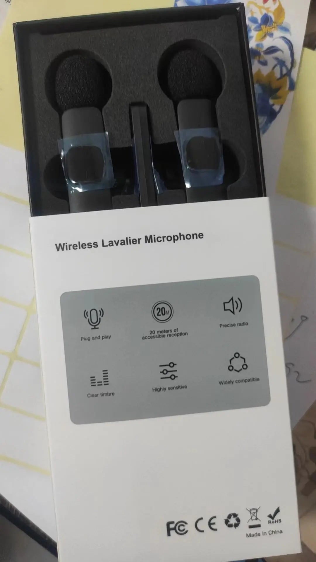 Wireless Lavalier Lapel Microphone for iPhone 15 Series/Android/Computer - Bluetooth Mini Phone Microphones for Video Recording - 2 Clip on Mics with USB C Interface for Tiktok YouTube Vlog - VINE GLOBAL