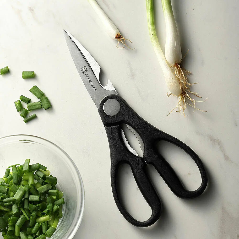 2Pcs Chef Knife Set Stainless steel Kitchen Shears Scissor Cutlery Slicing Gift - VINE GLOBAL
