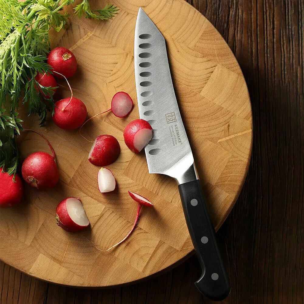 2Pcs Chef Knife Set Stainless steel Kitchen Shears Scissor Cutlery Slicing Gift - VINE GLOBAL