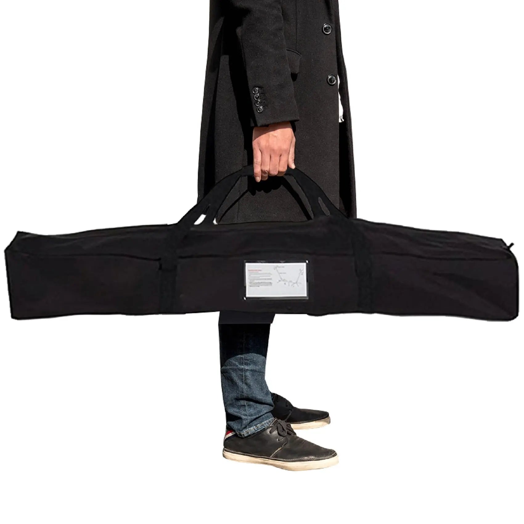 Double Hammock with Space Saving Steel Stand Includes Portable Carrying Case and Head Pillow, 450 Pounds Capacity - VINE GLOBAL