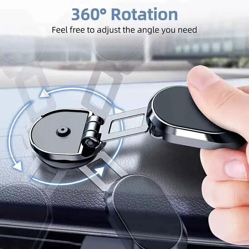 Magnetic Phone Holder For Car, Dashboard Car Phone Holder Mount Magnetic Stainless Steel Car Phone Holder - Dashboard Mount, Water-resistant, Rotatable - VINE GLOBAL