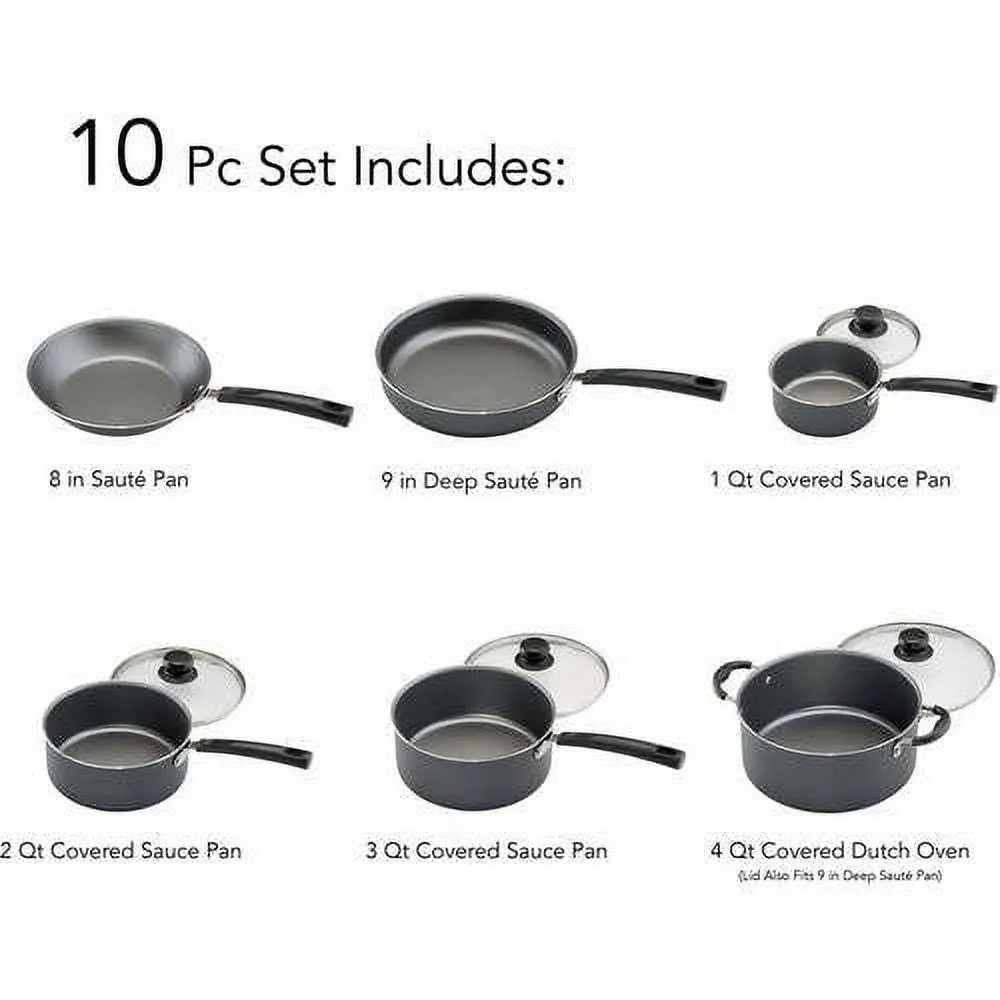 Non-stick Cookware Set, 10 Piece - VINE GLOBAL