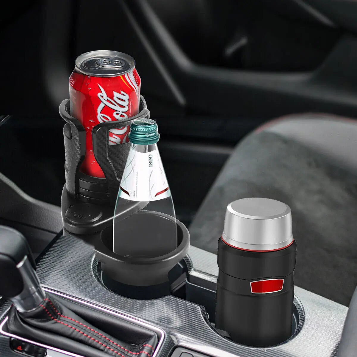 Car Drinking Bottle Holder 360 Degrees Rotatable Water Cup Holder Sunglasses Phone Organizer Storage Car Interior Accessories - VINE GLOBAL