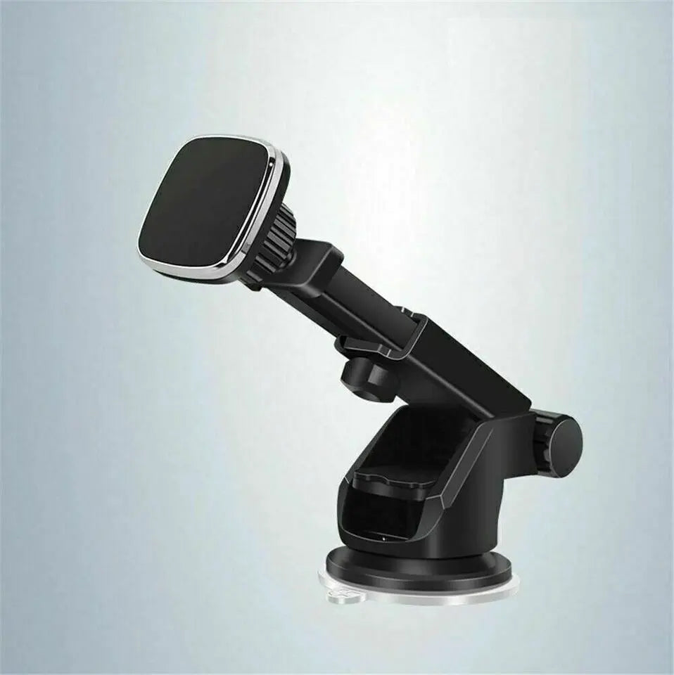 Magnetic Phone Car Mount, Universal Dashboard Windshield Industrial-Strength Suction Cup Car Phone Mount Holder With Adjustable Telescopic Arm, For All Cell Phones - VINE GLOBAL