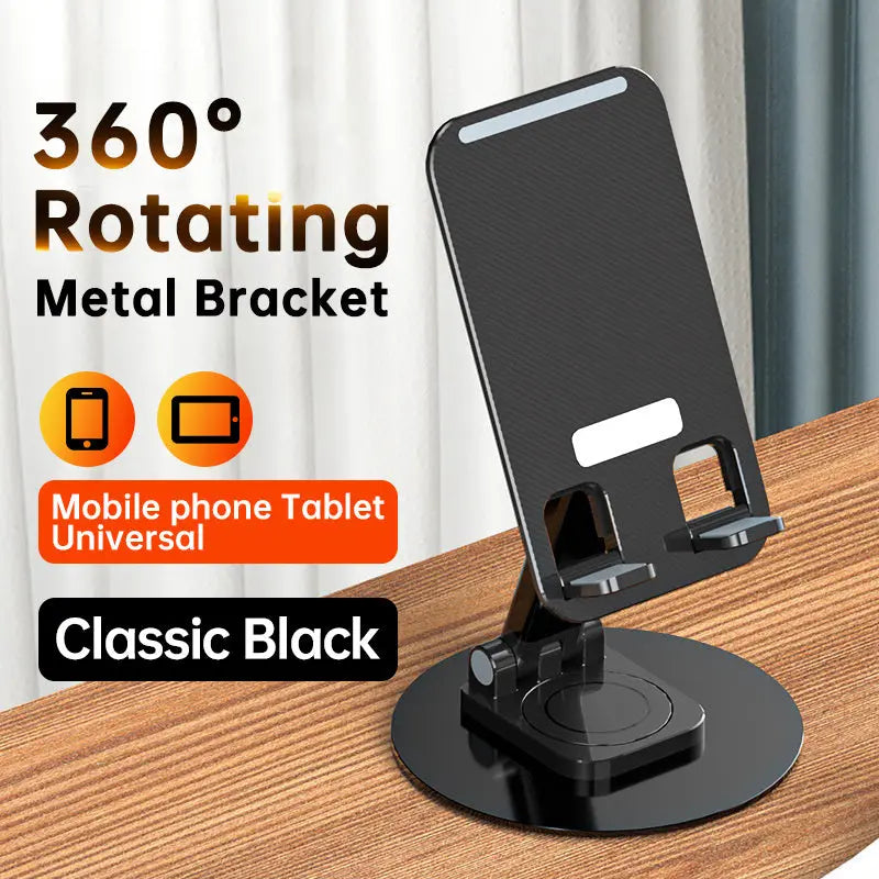 Foldable Cell Phone Stand, C4 Portable Aluminum Phone Holder, Adjustable Phone Dock Cradle Compatible With IPhone 14,13,12,11 Pro Max, Samsung Galaxy, Small Tablets And Other Phones - VINE GLOBAL