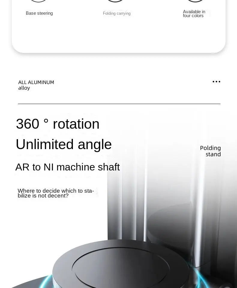 Foldable Cell Phone Stand, C4 Portable Aluminum Phone Holder, Adjustable Phone Dock Cradle Compatible With IPhone 14,13,12,11 Pro Max, Samsung Galaxy, Small Tablets And Other Phones - VINE GLOBAL