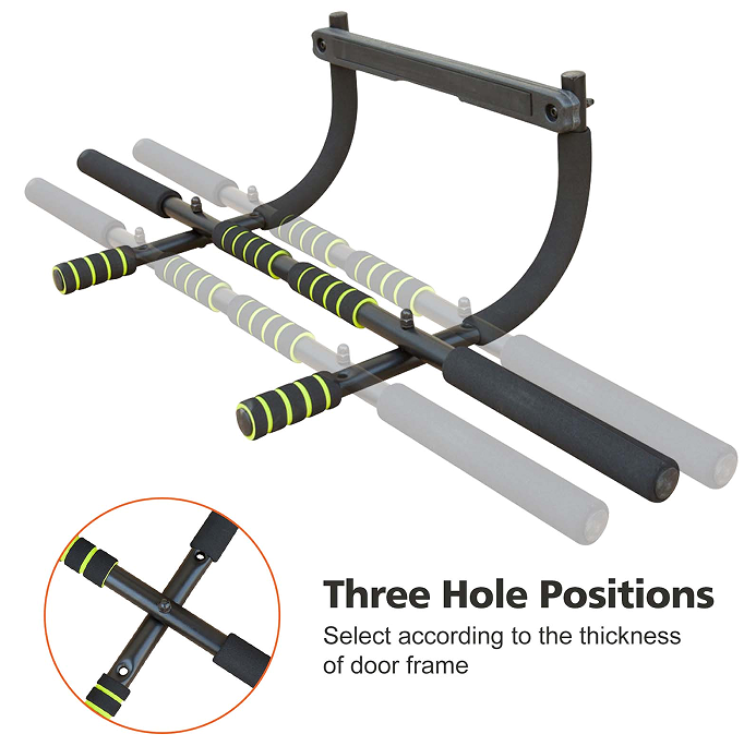 Wall mounted pull rod exercise chat bar Portable immersion bar aerobic training abdominal muscles arms back chest shoulders legs muscles Home / office fitness adults men and women - VINE GLOBAL